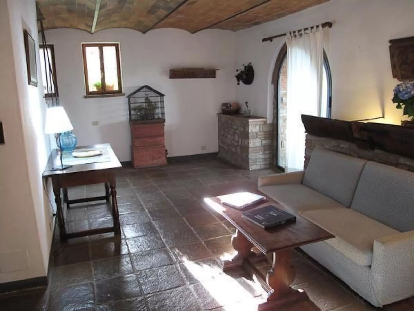 Gemütliche blaue Wohnung mit Garten-Inside