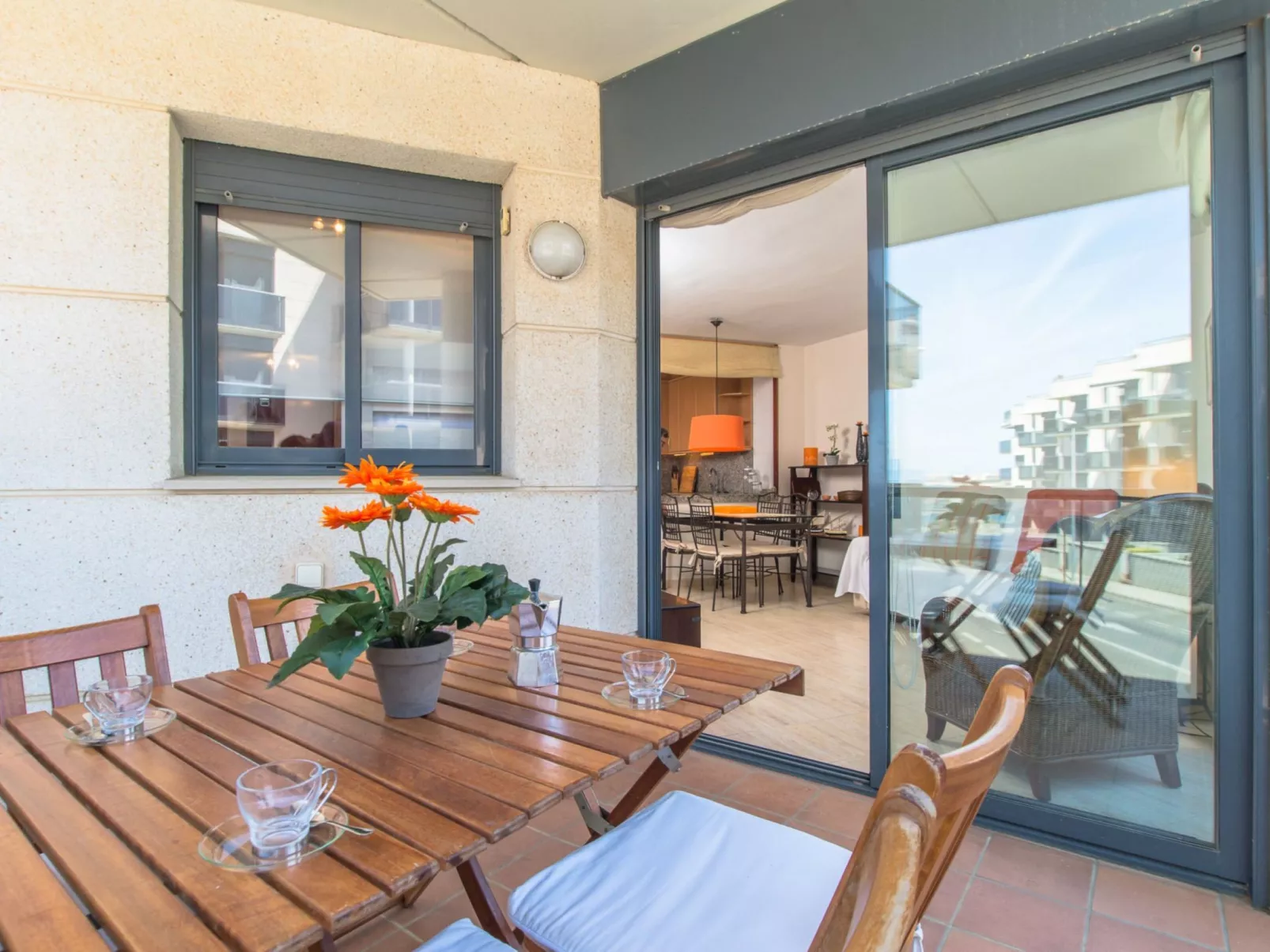 Costabravaforrent Balcó 8, Wohnung für 4 Personen mit gemeinschaftlichem Pool-Draußen