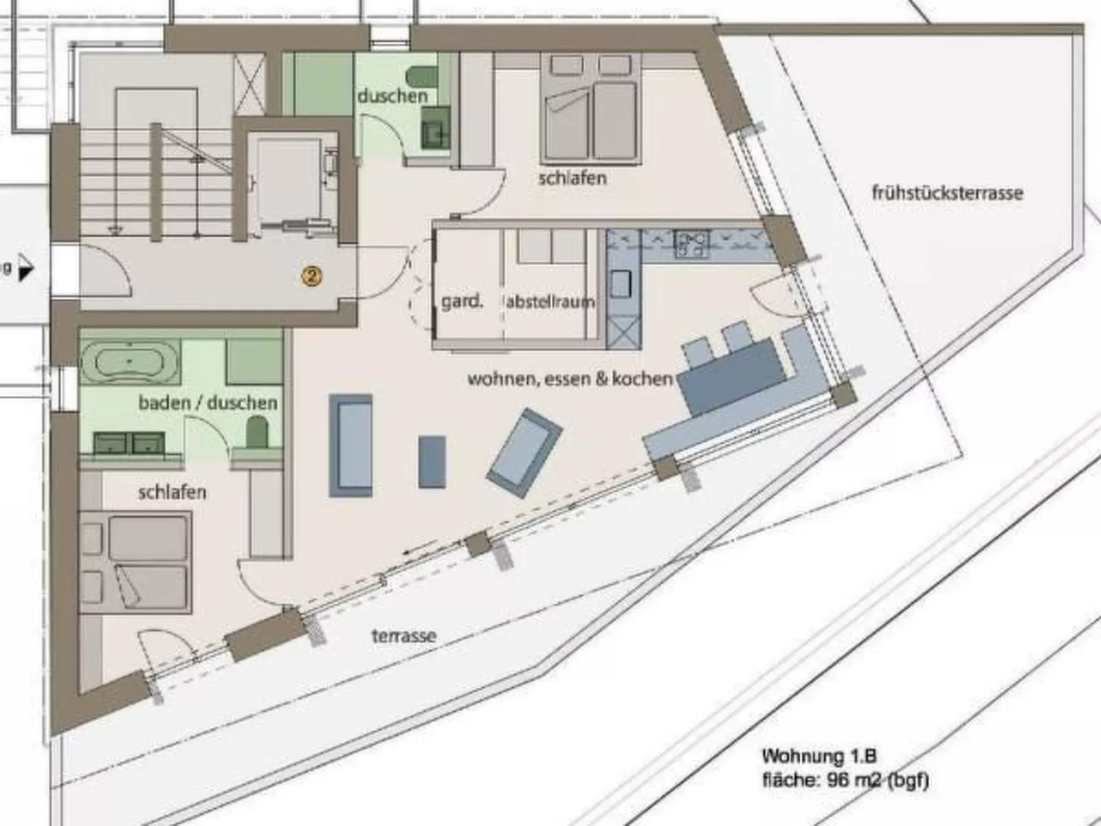 Alpine Lodge 4-Bett-Wohnung - Chesa a la Punt-Dedans