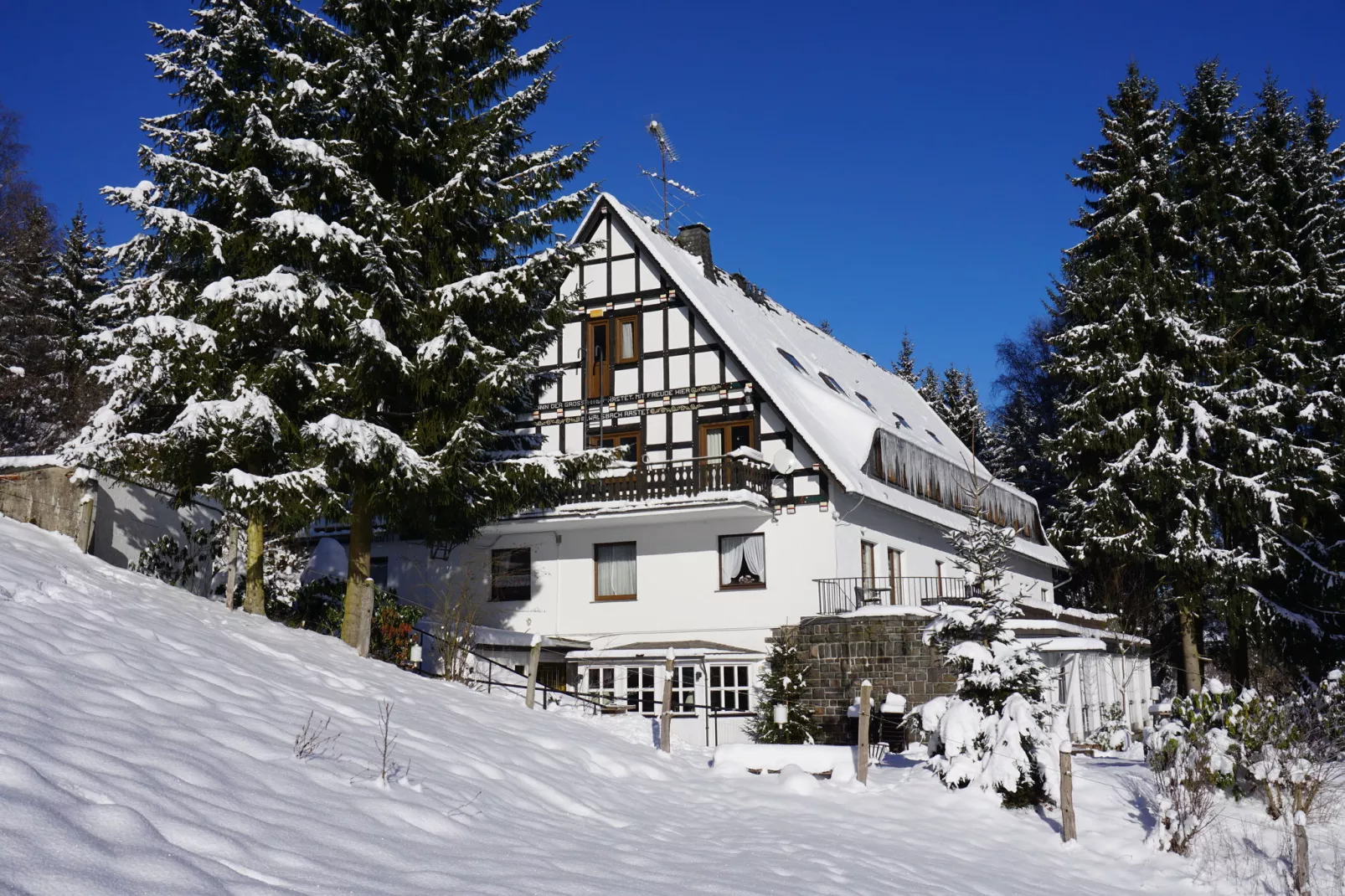 Landhaus  Lodge Winterberg-Außenbereich Winter
