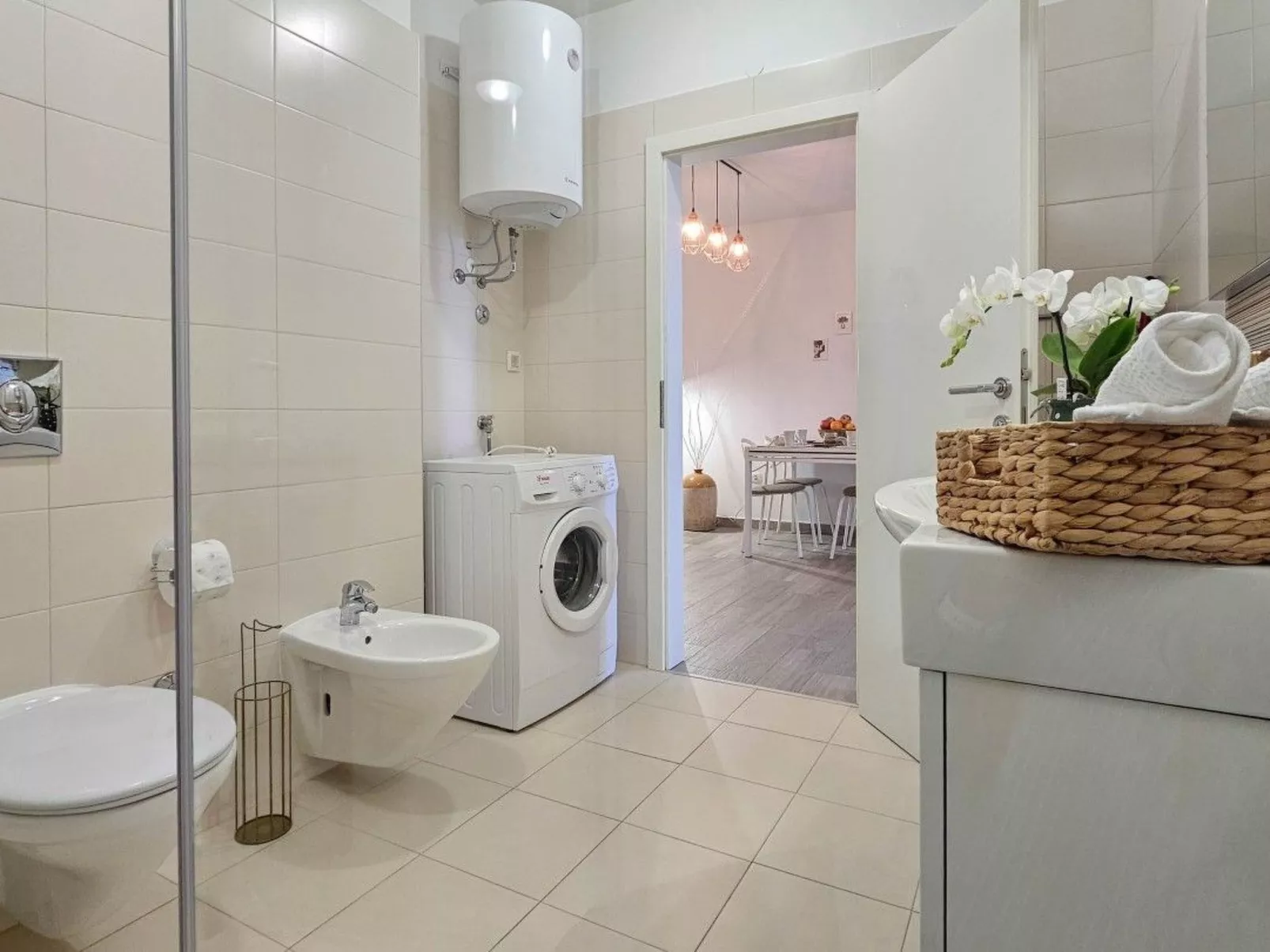 Apartment mit Terrasse für 3 Personen-Dedans