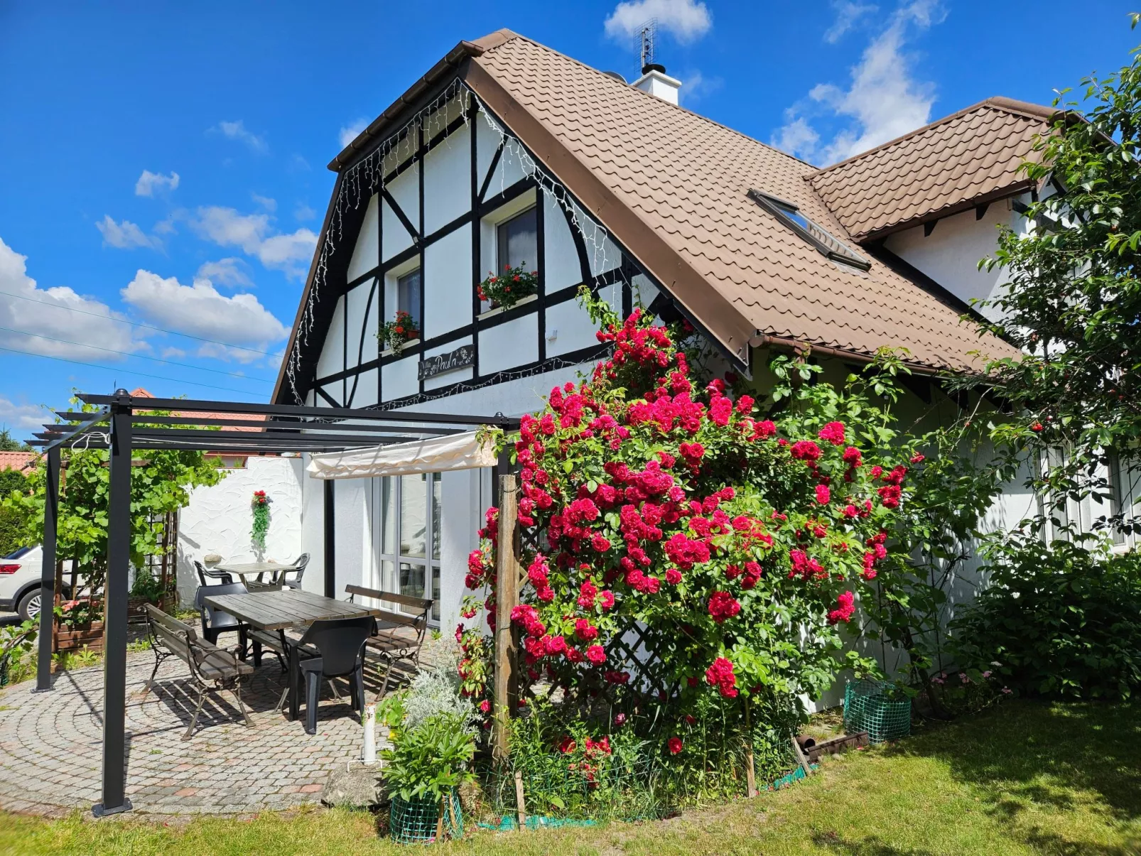 Fachwerkhaus "Paula" mit Blick auf das Wasser-Dehors