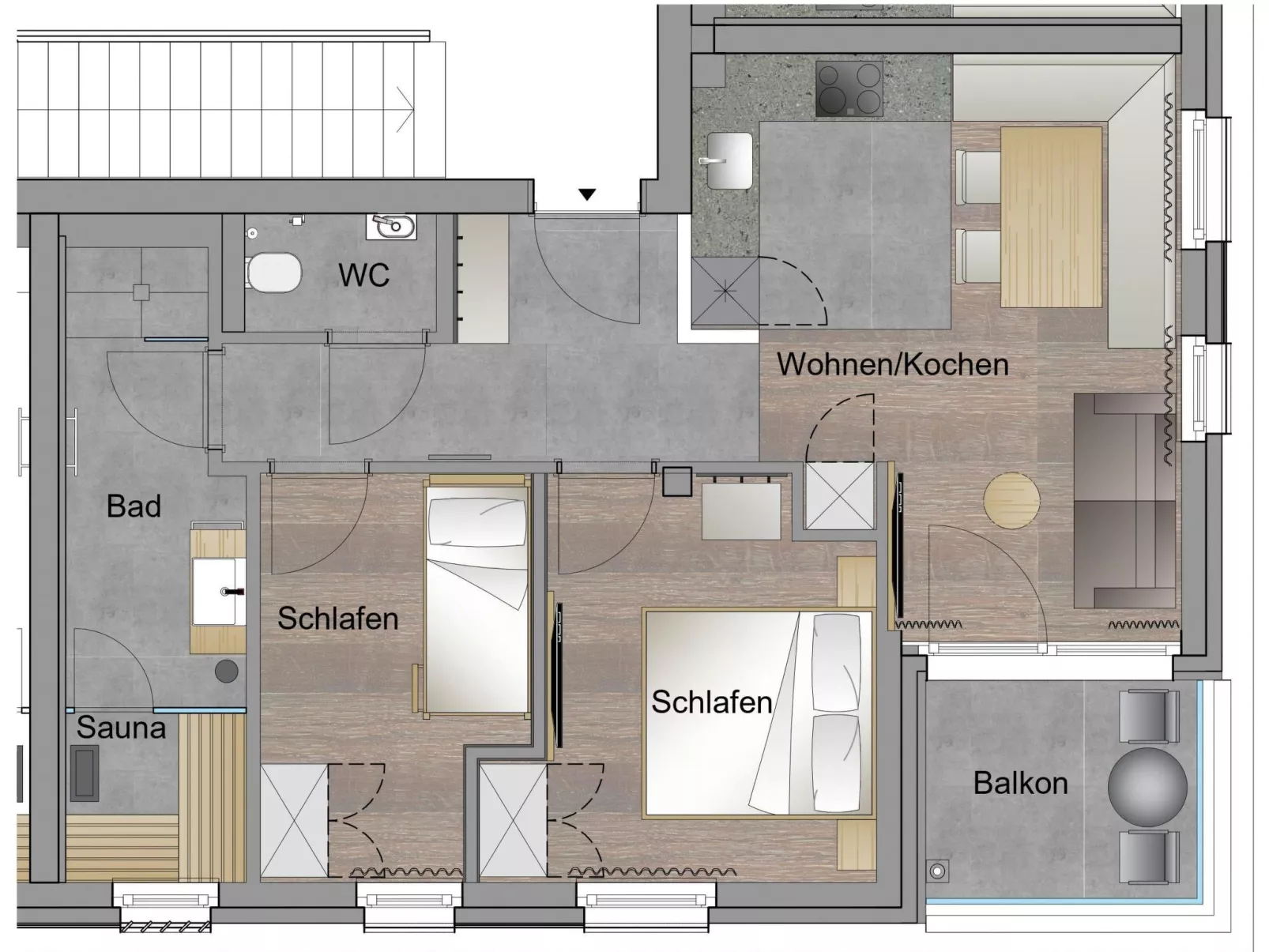 Enzian Lodge sup.-Inside