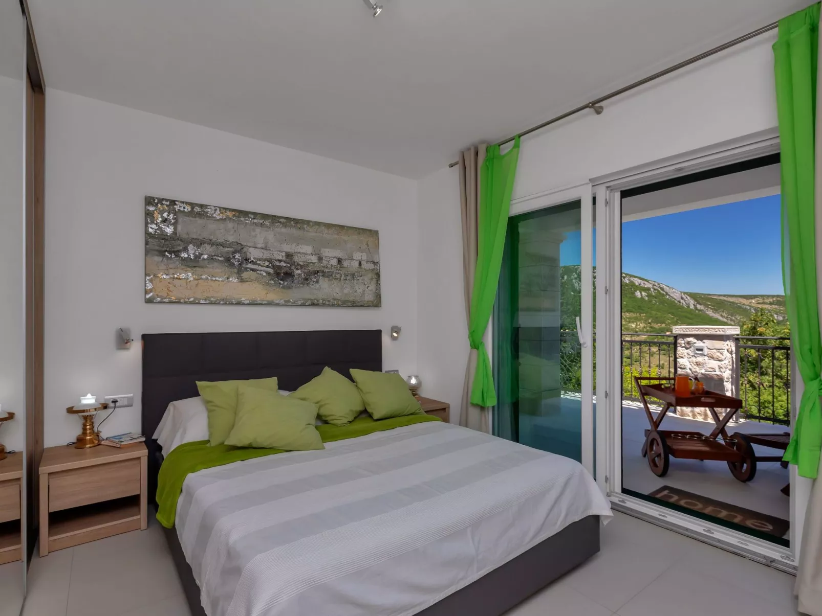 Villa mit Panorama-Dedans