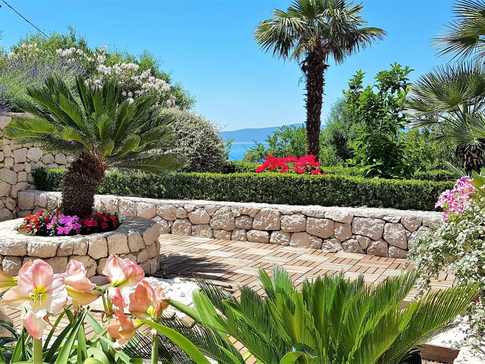 Wohnung in Drašnice mit Schönem Garten-Outside