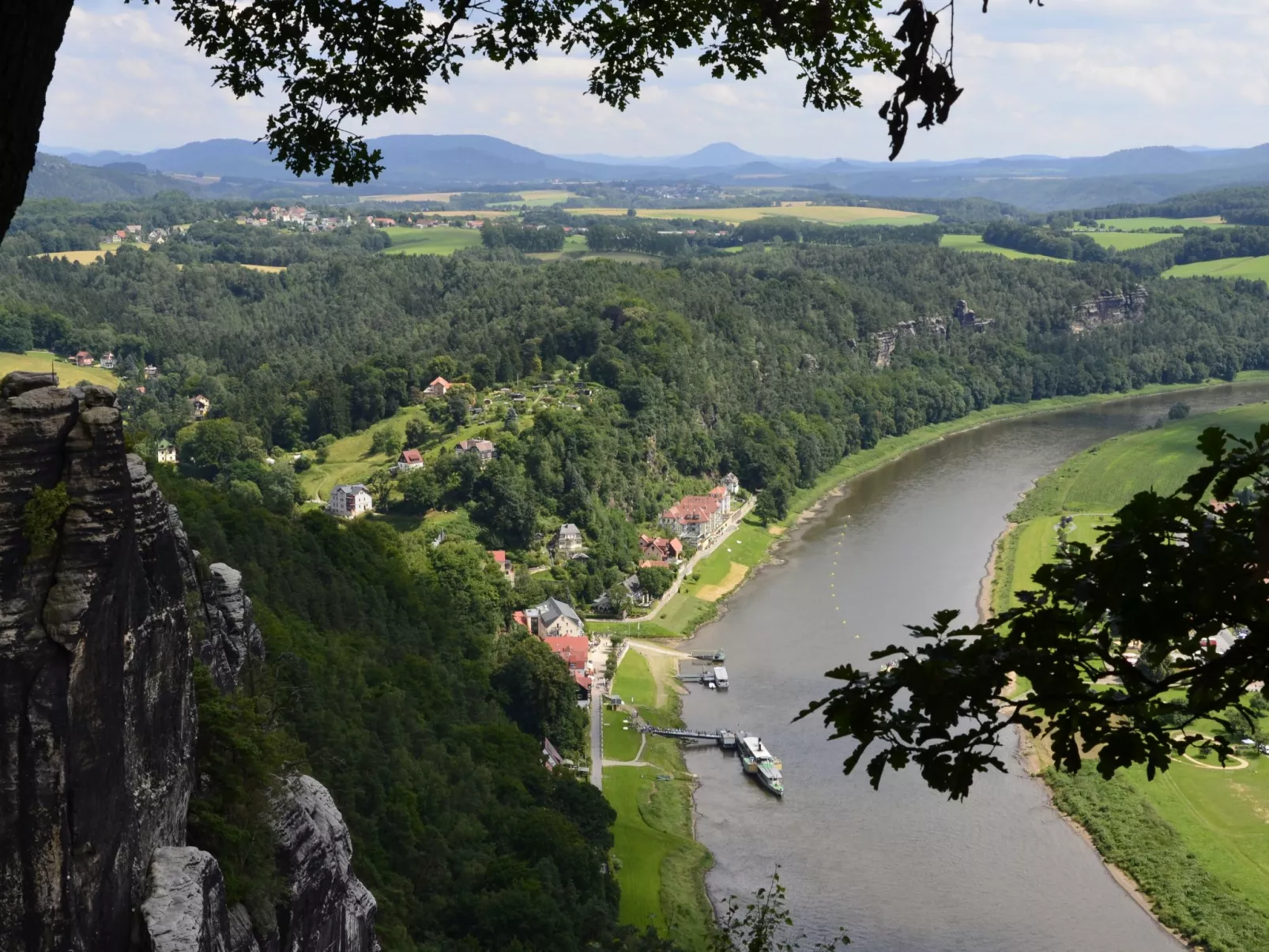 Panoramablick in Königstein-Dehors