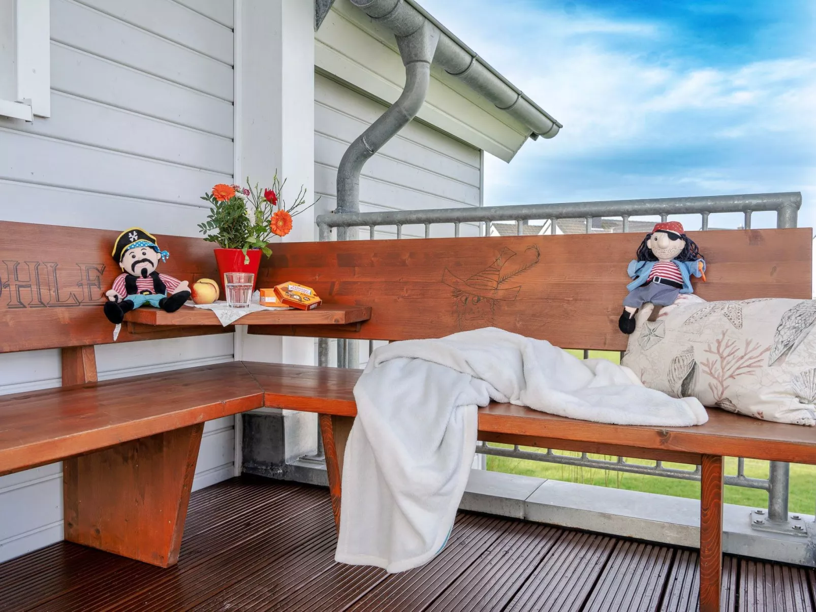 Fewo Räuberhöhle by Seeblick Ferien ORO, Sauna-Draußen