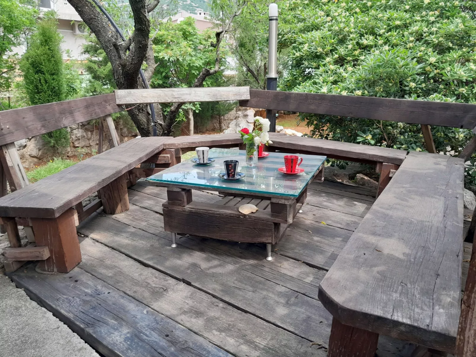 Wohnung "Tea" mit Garten, Grill und Terrasse-Draußen