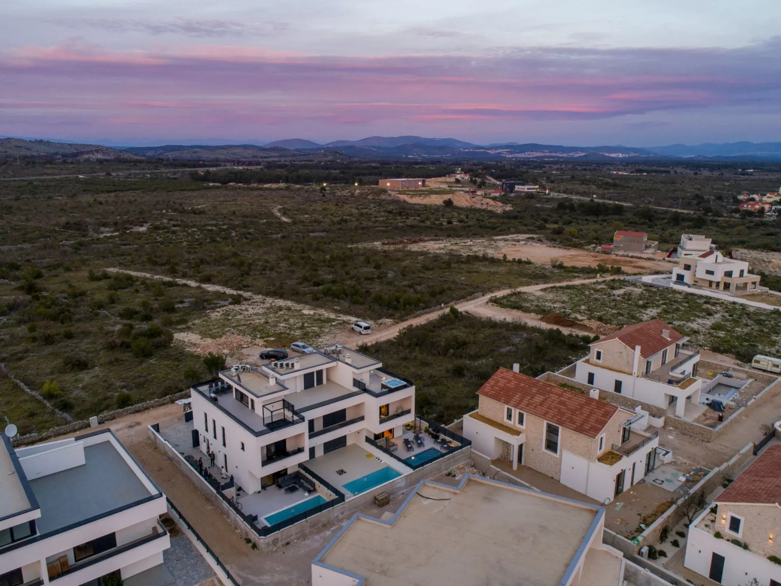 Villa Vodice Sky für 8 Gäste-Dehors