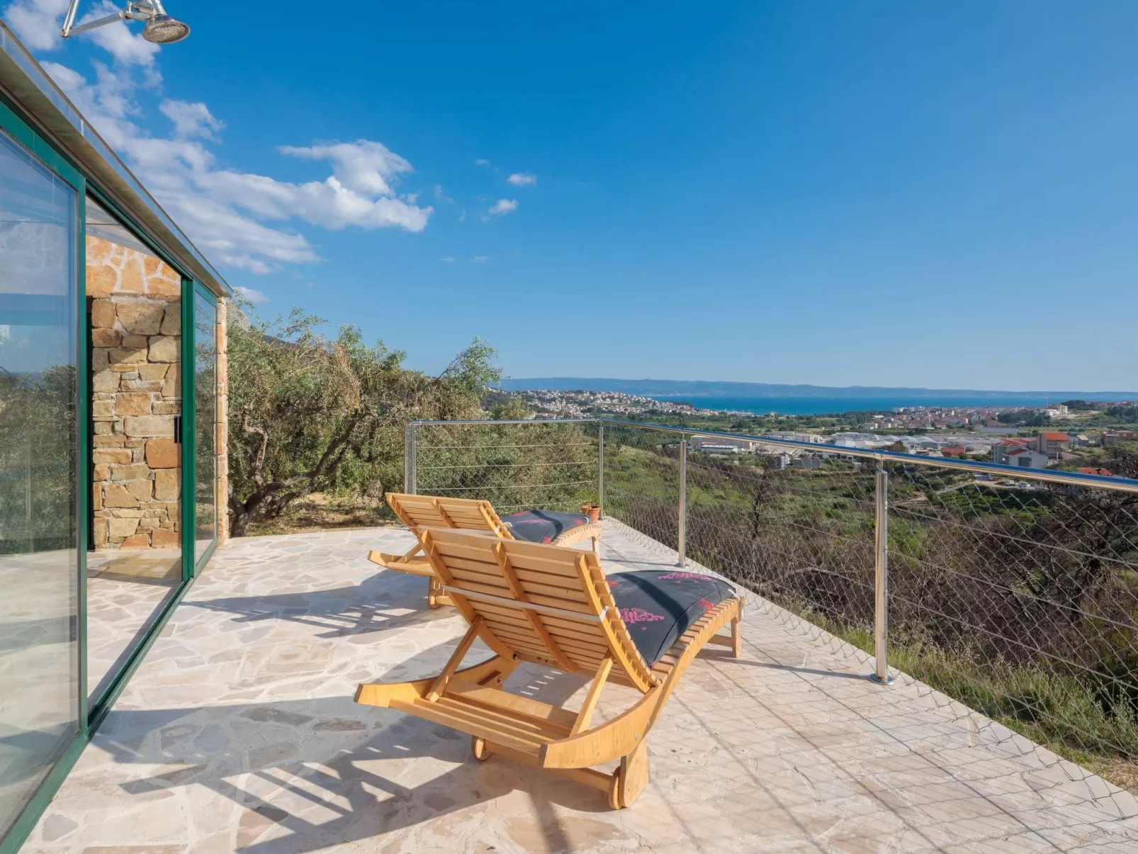 Ferienvilla Kalista mit Pool und tollem Ausblick-Dehors