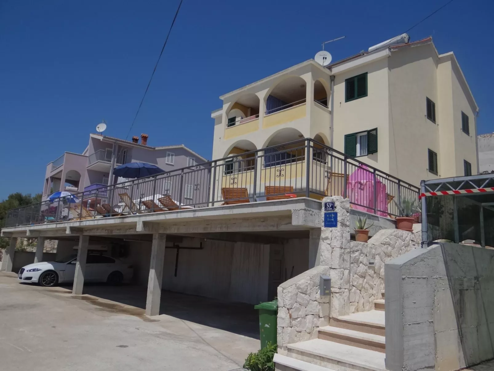 Ferienwohnung, Meerblick Terrasse beheizter Pool-Draußen