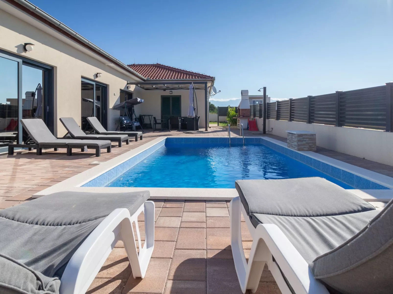 Villa in Vrsi 01 mit beheiztem Pool - TA Leut Agency-Dehors