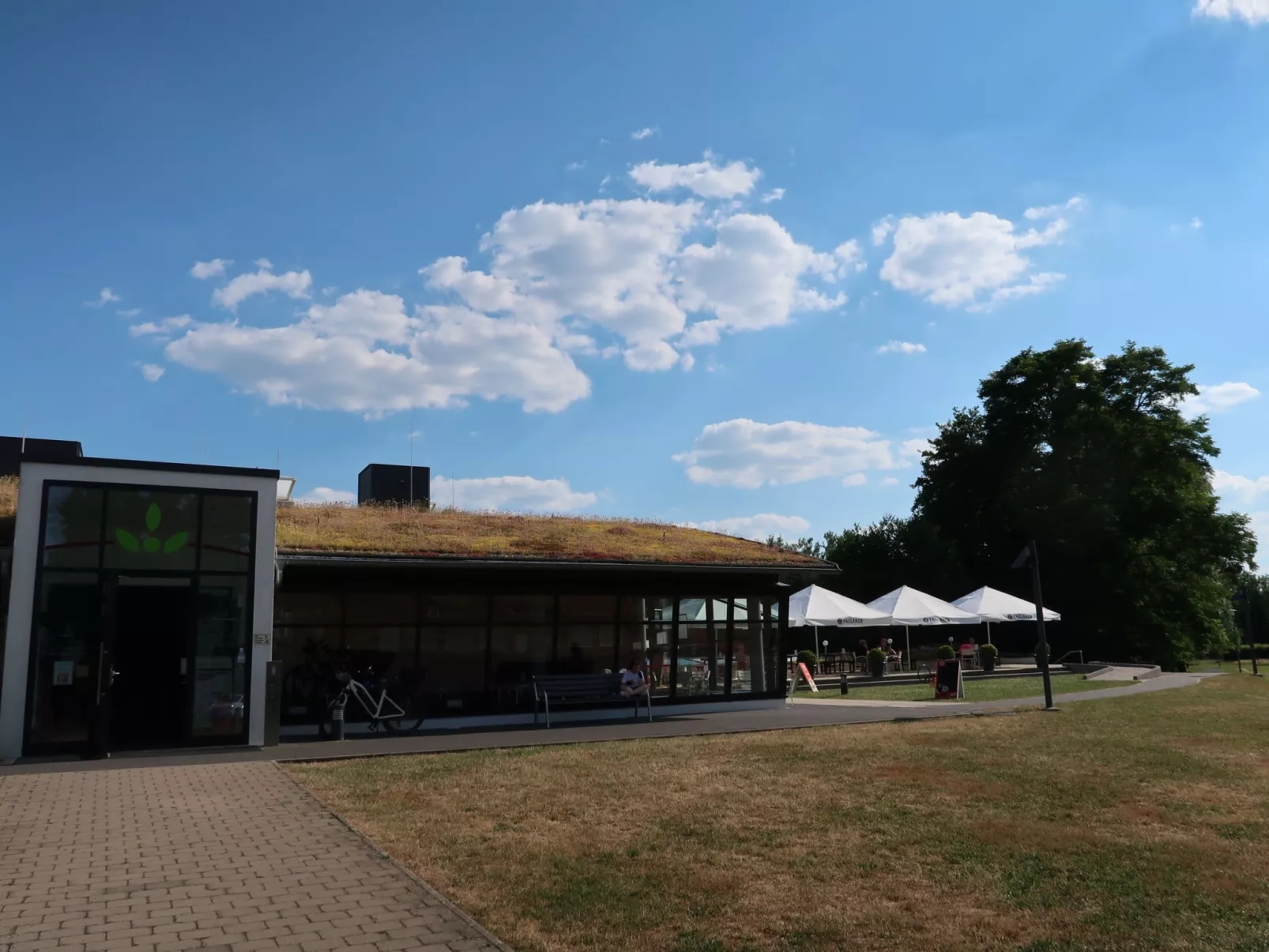 Mit Grill, Terrasse und Garten-Umgebung