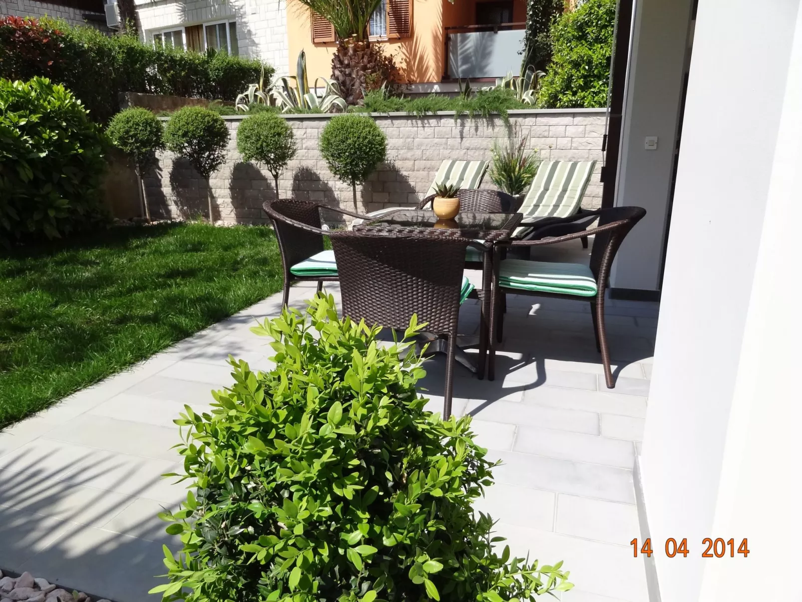 Appartement Silvia mit Terrasse und Meerblick-Draußen