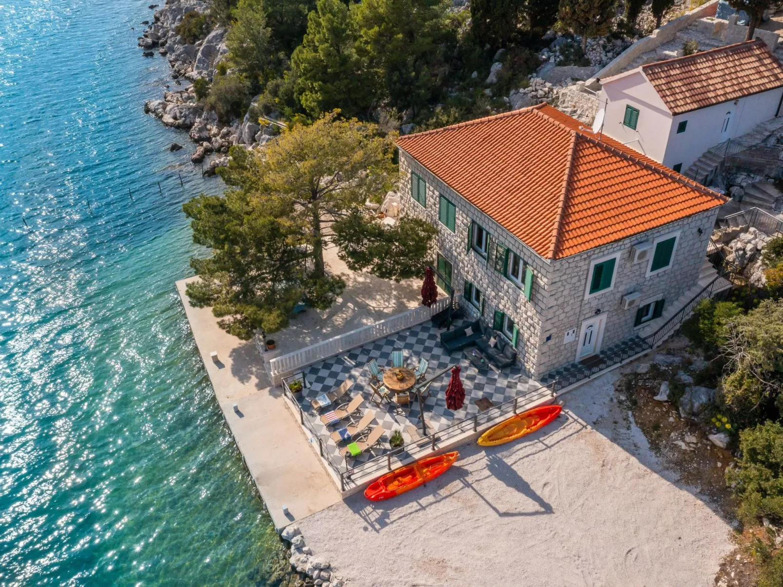 Sonnenaufgang an der Adria - Strandhaus-Draußen