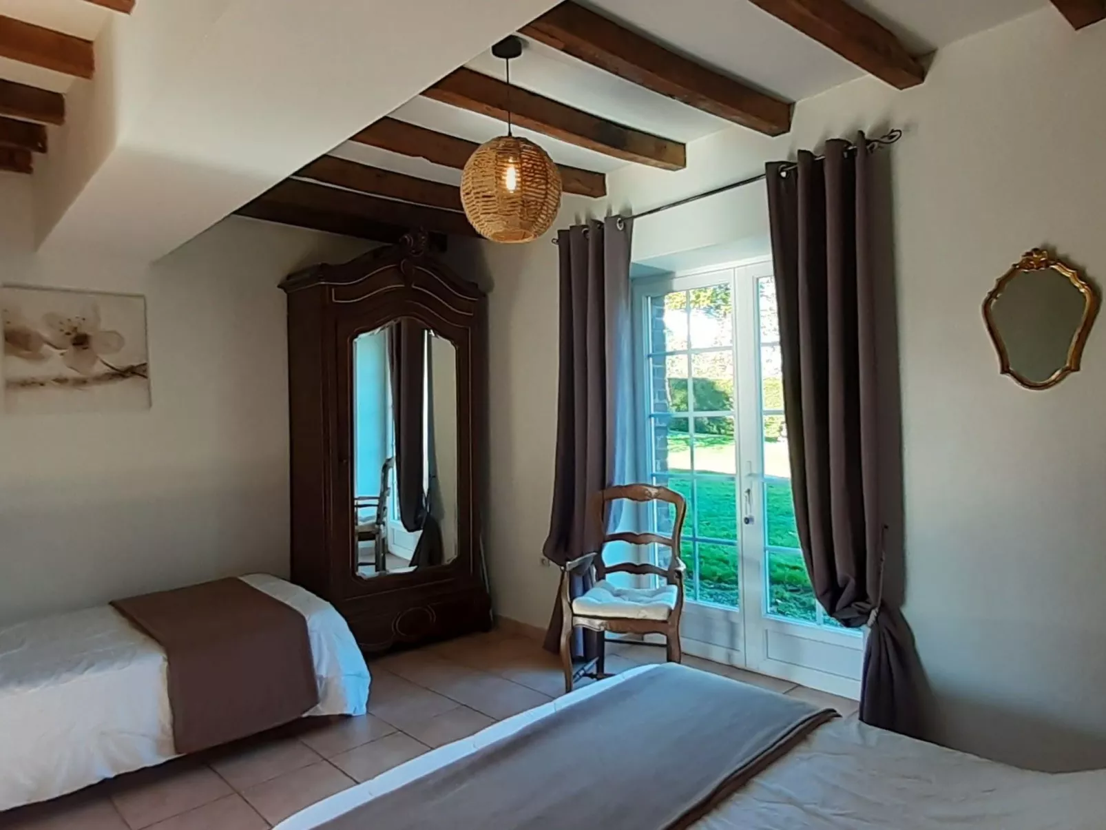 Normannisches Ferienhaus mit Charme les châtaigniers 1 Zimmer-Dedans