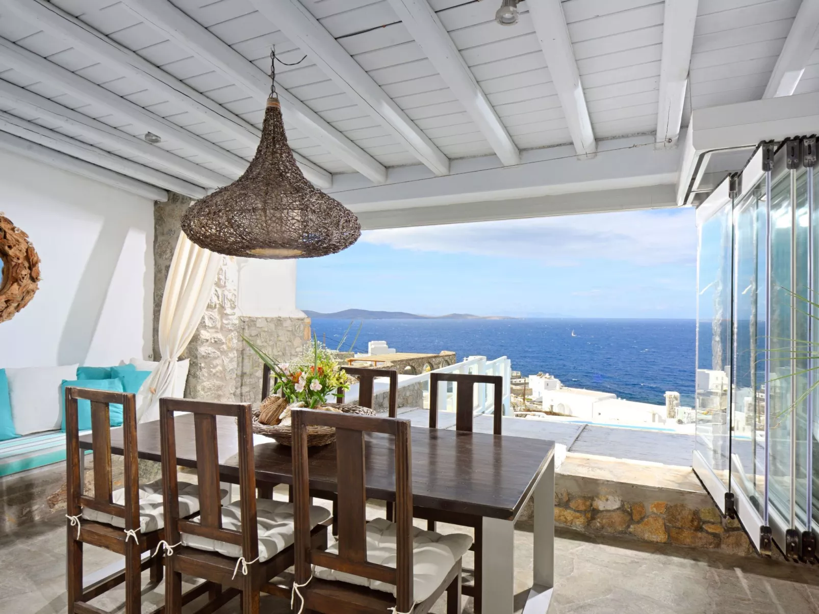 "Calypso Sunset" mit Terrasse-Dedans