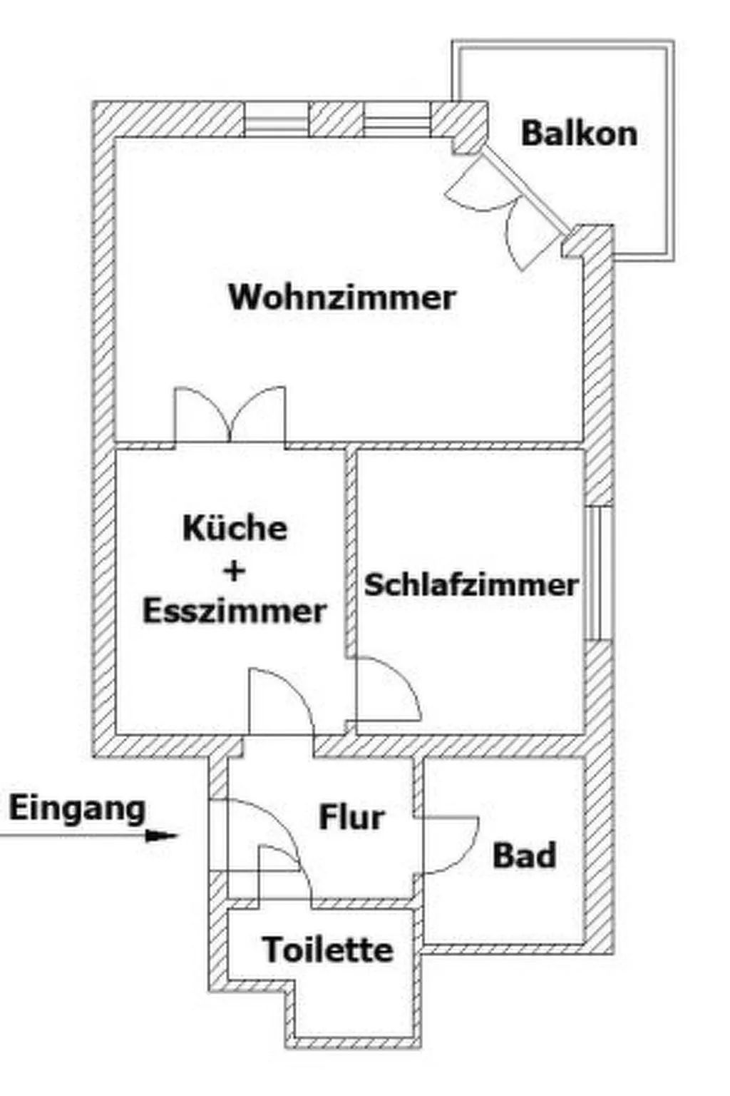 "Júlia" mit eigenem Balkon-Dedans
