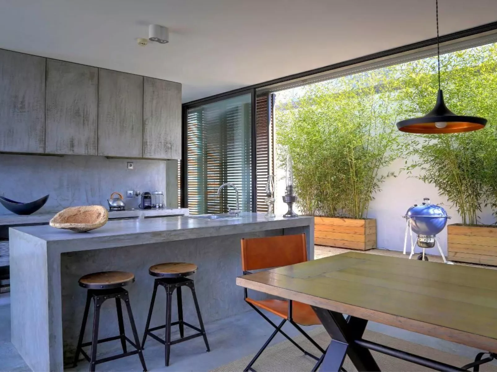 Exklusive Design-Villa in den Dünen, Pool auf dem Dach-Dedans