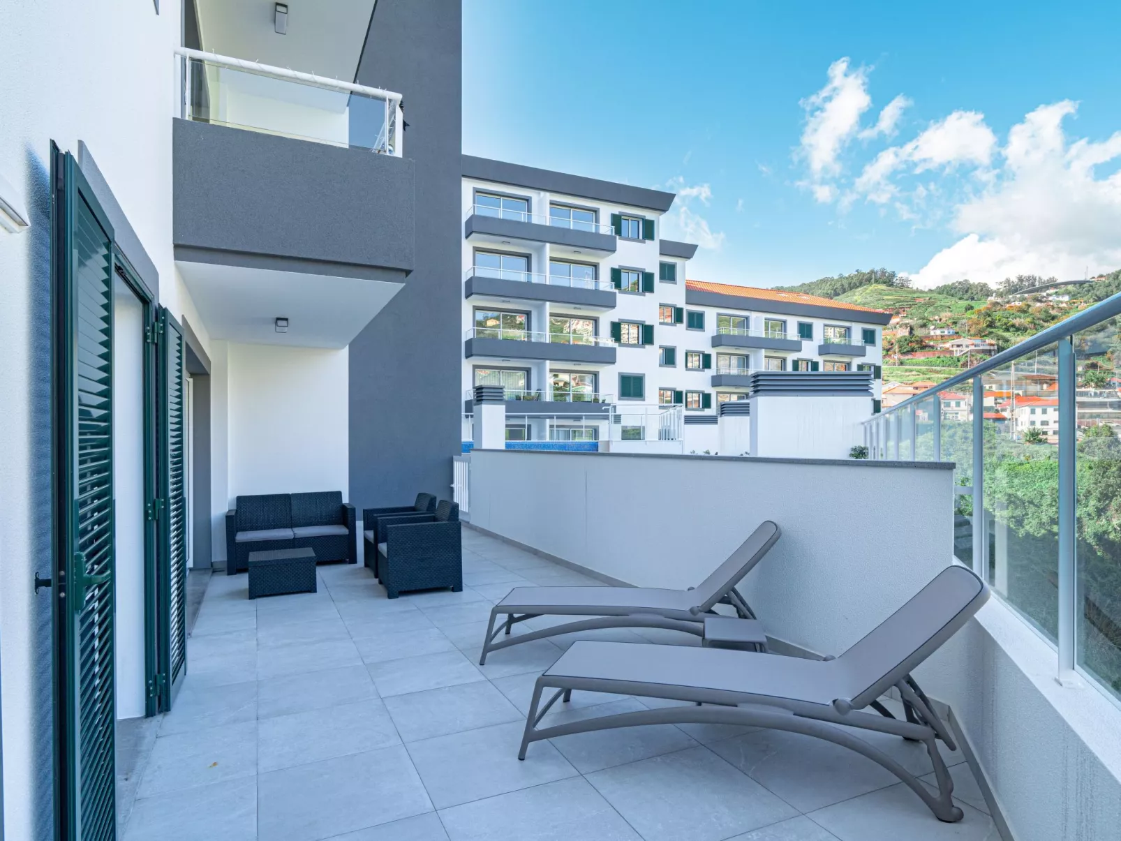 "Sonnenblume" mit Gemeinschaftspool-Dehors