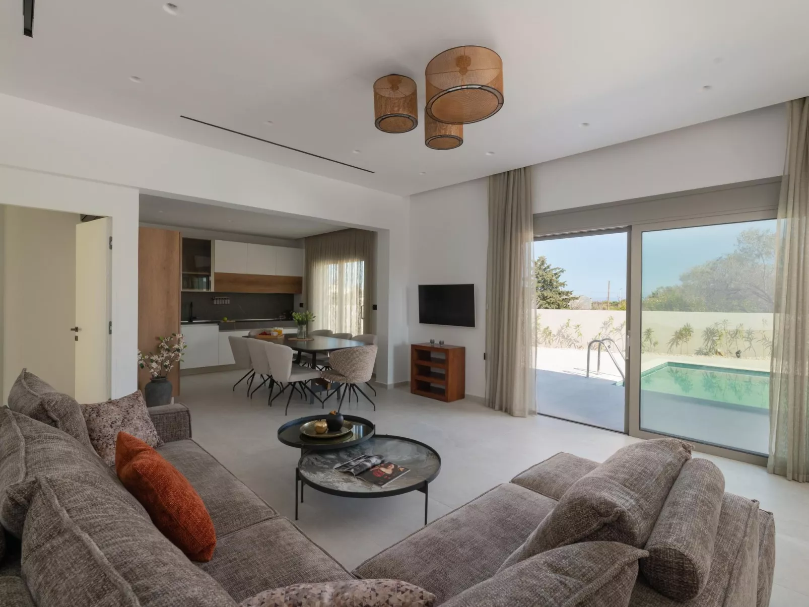 Golf Beach Villa in der Nähe von Afantou Beach-Dedans