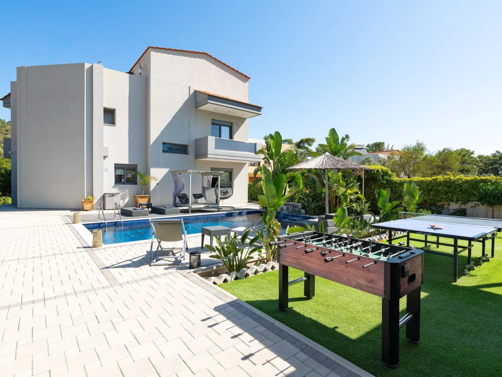 Versteckte Villa-Dehors