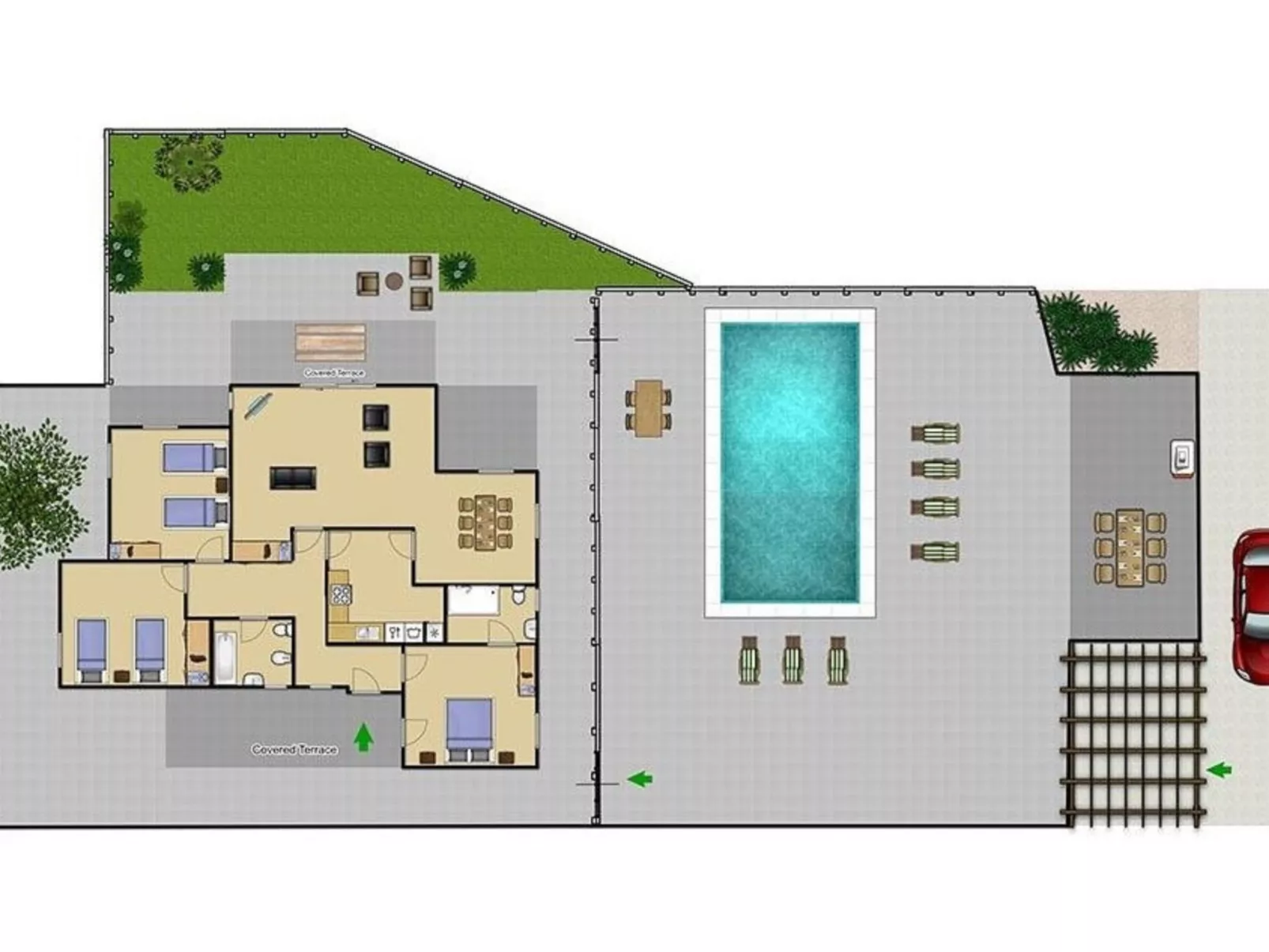 Chalet "Villa Brigida" mit privatem Pool-Drinnen