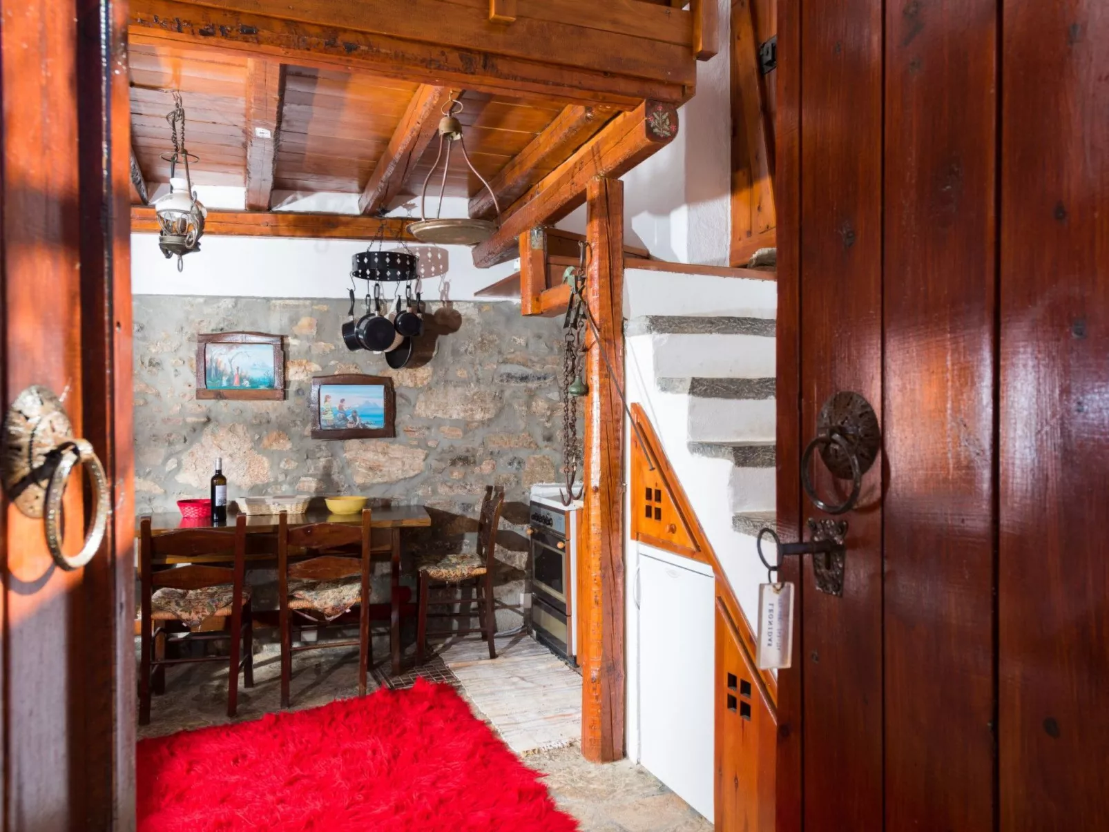 Leonidas Traditionelles kretisches Haus mit Meerblick-Drinnen