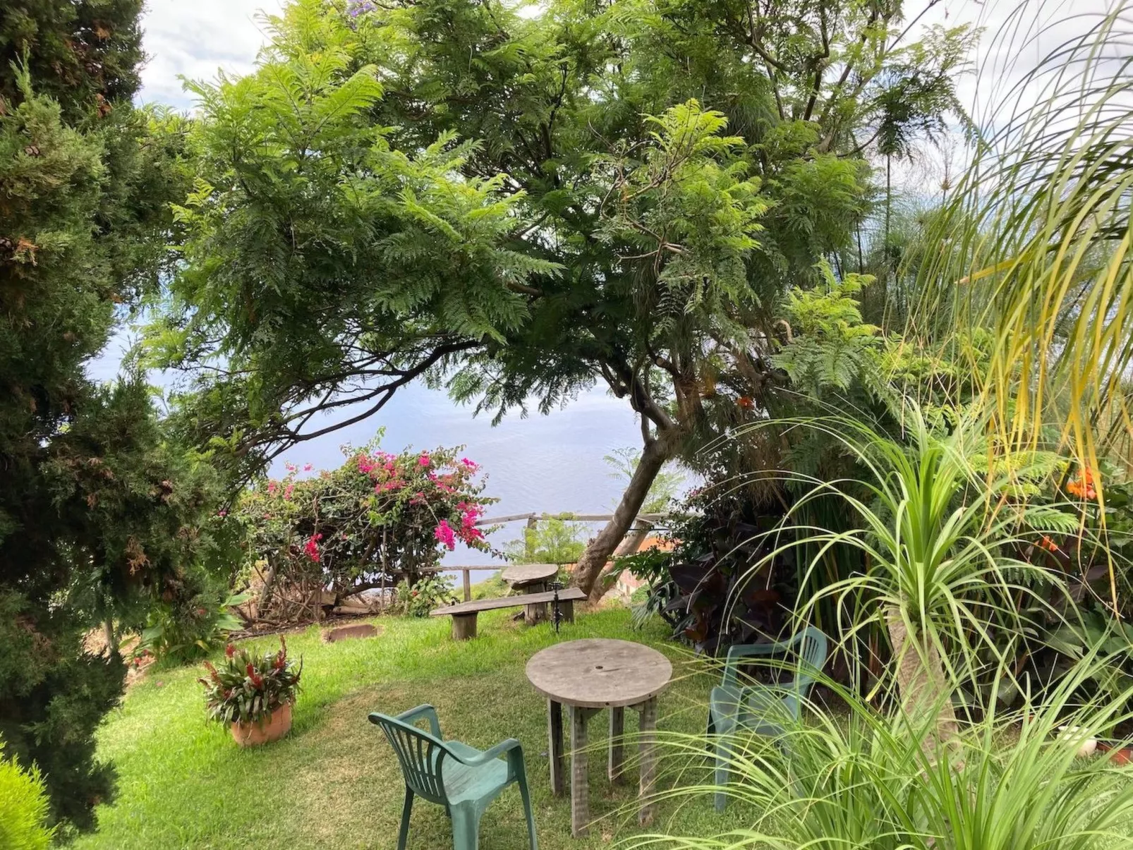 In Canhas mit Schönem Garten-Draußen