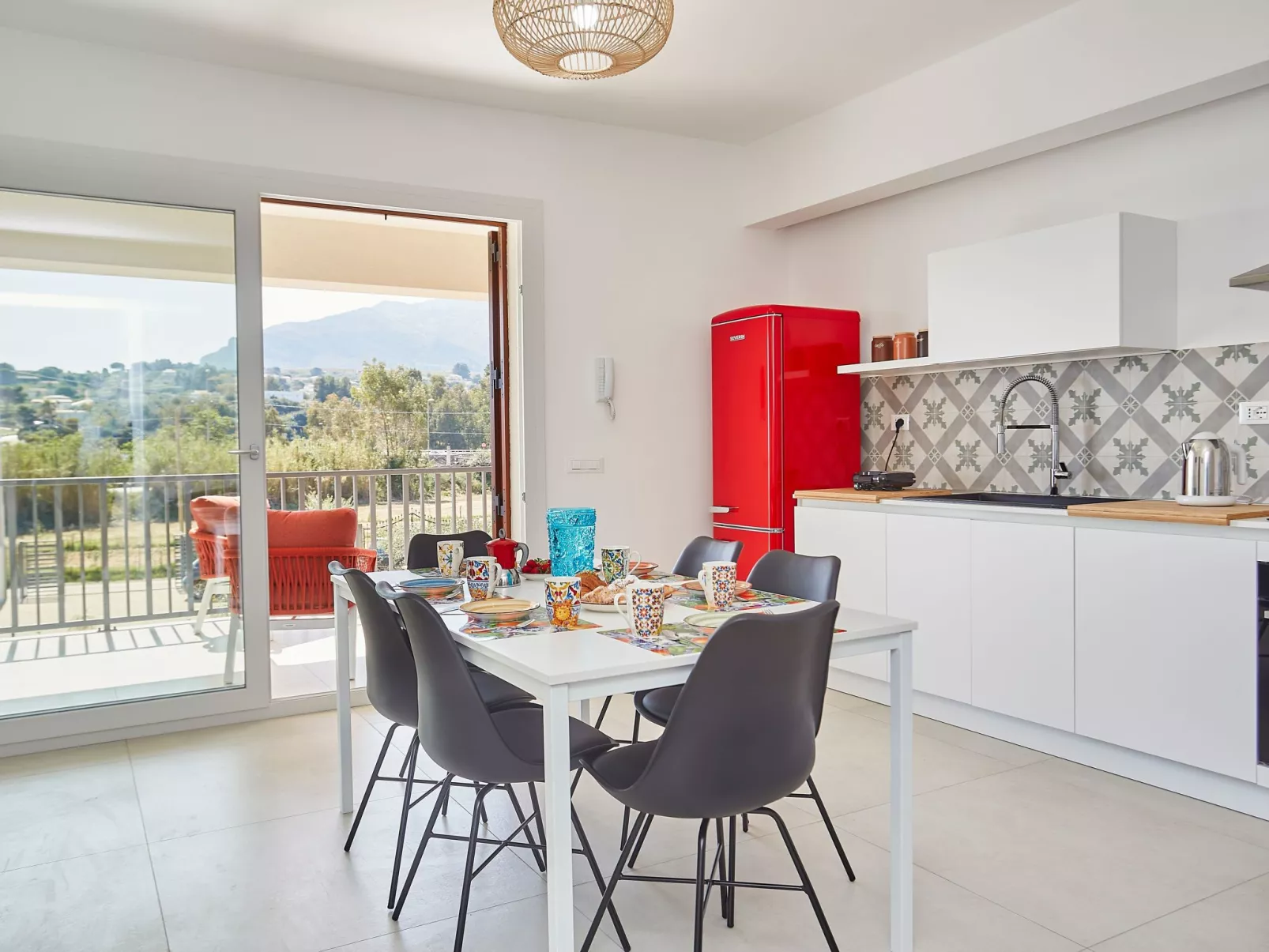 Grüne Wohnung 1 Stockwerk-Inside