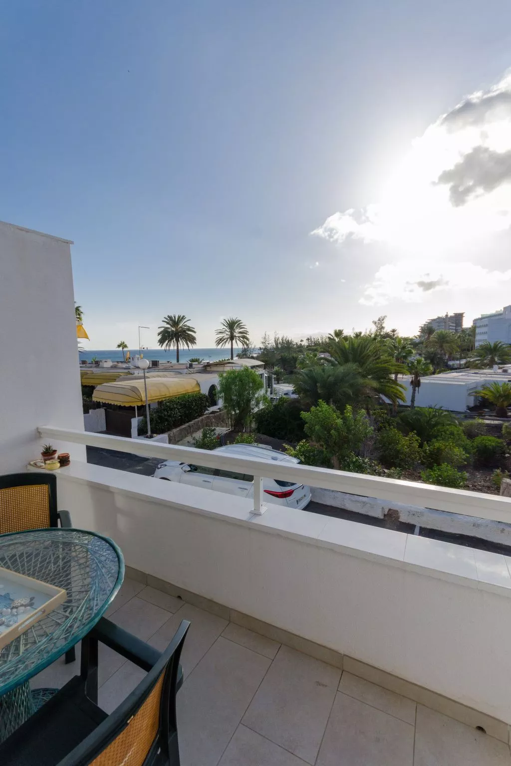 Terrassenwohnung mit zwei Schlafzimmern am Strand-Outside