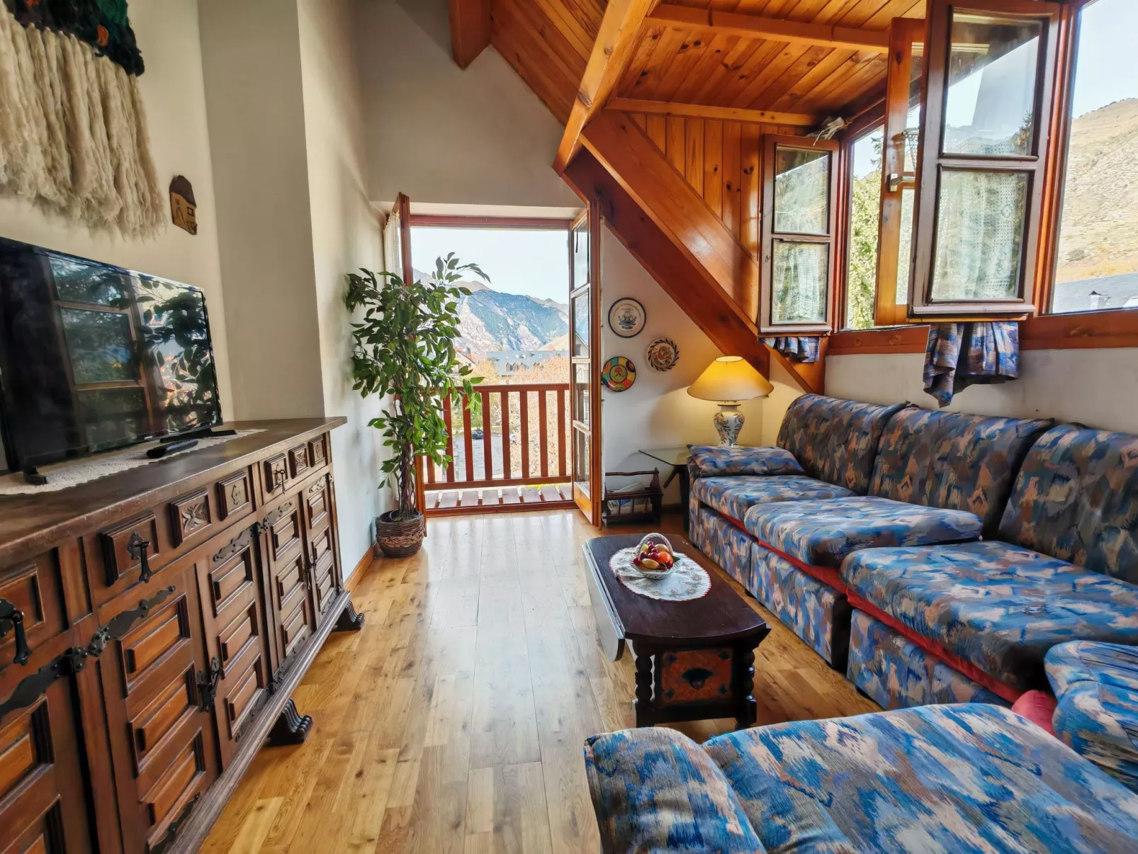 Duplex Muntanyó 2 mit Balkon und Blick auf den Berg Vall de Boí-Dedans