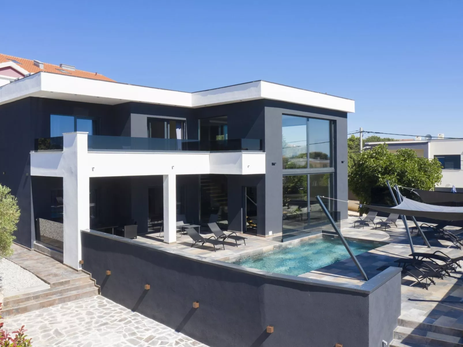 Villa Blick Istrien in der Nähe des Meeres-Dehors