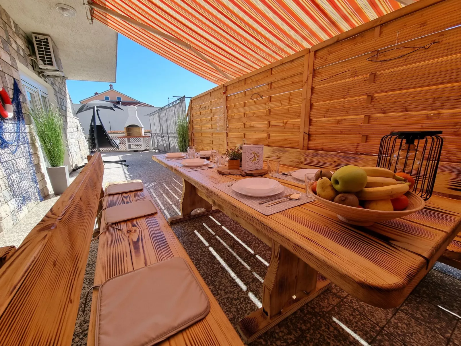 Wohnung mit Terrasse und Grill in Strandnähe-Outside