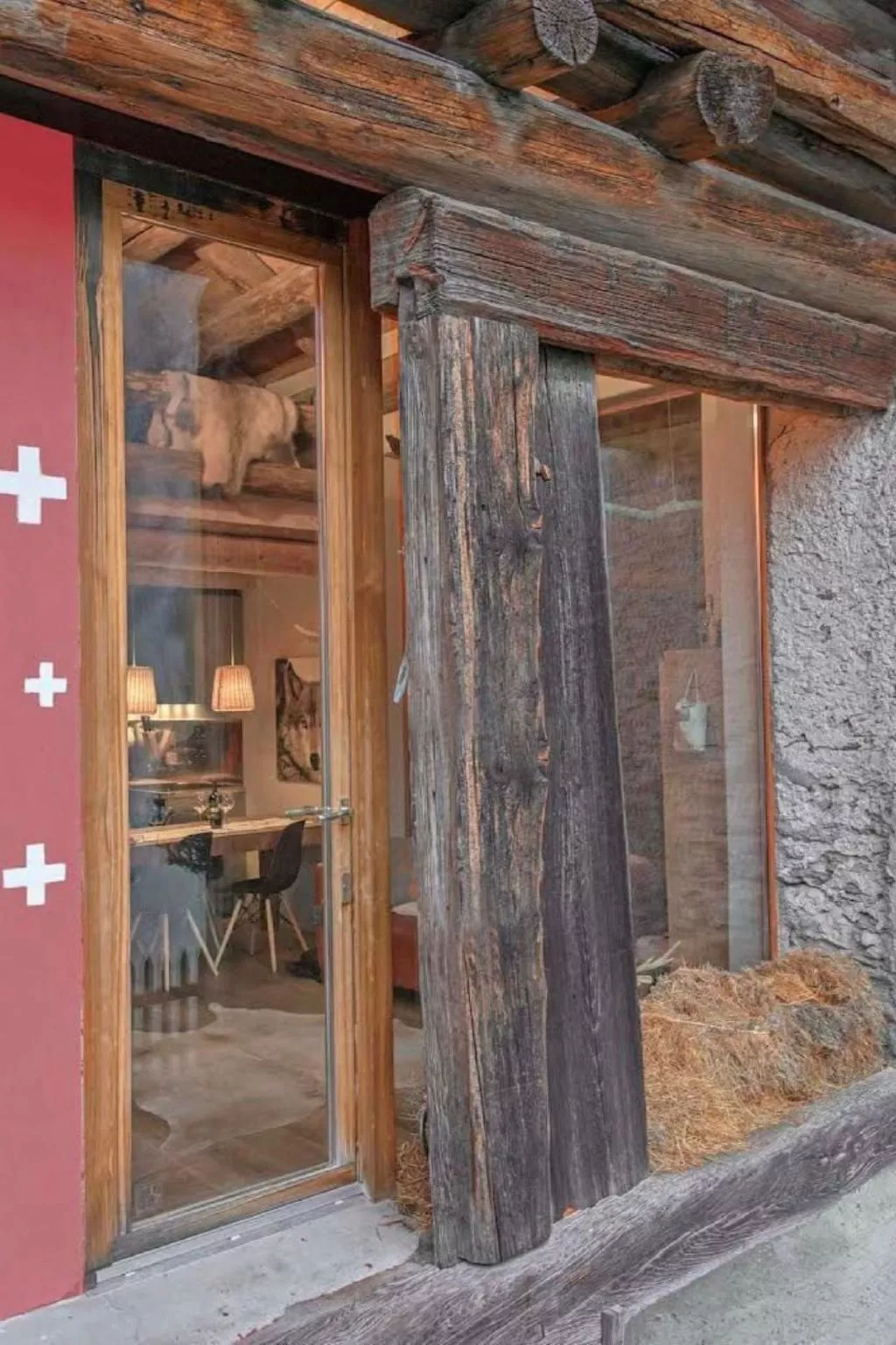 Mit Bergblick-Dehors