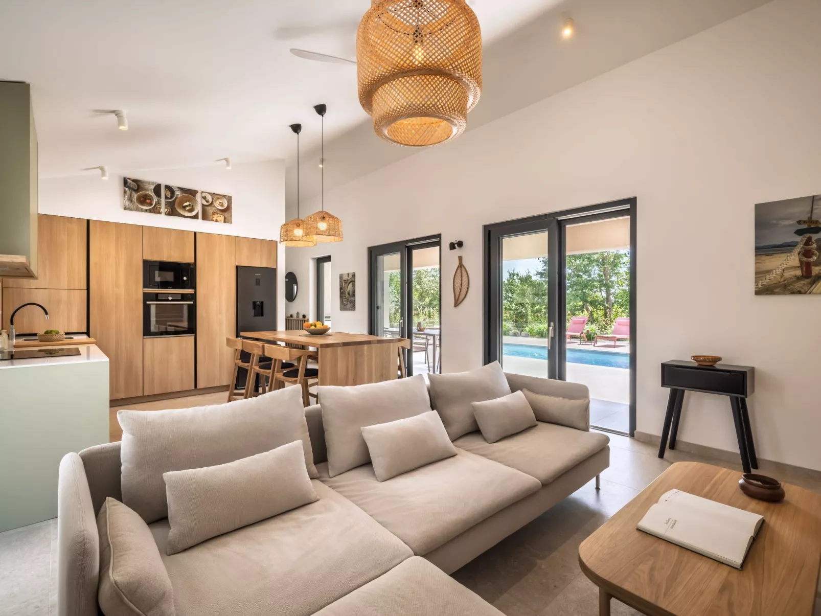 Design Villa Nux für 5 Personen mit beheiztem Pool-Dedans