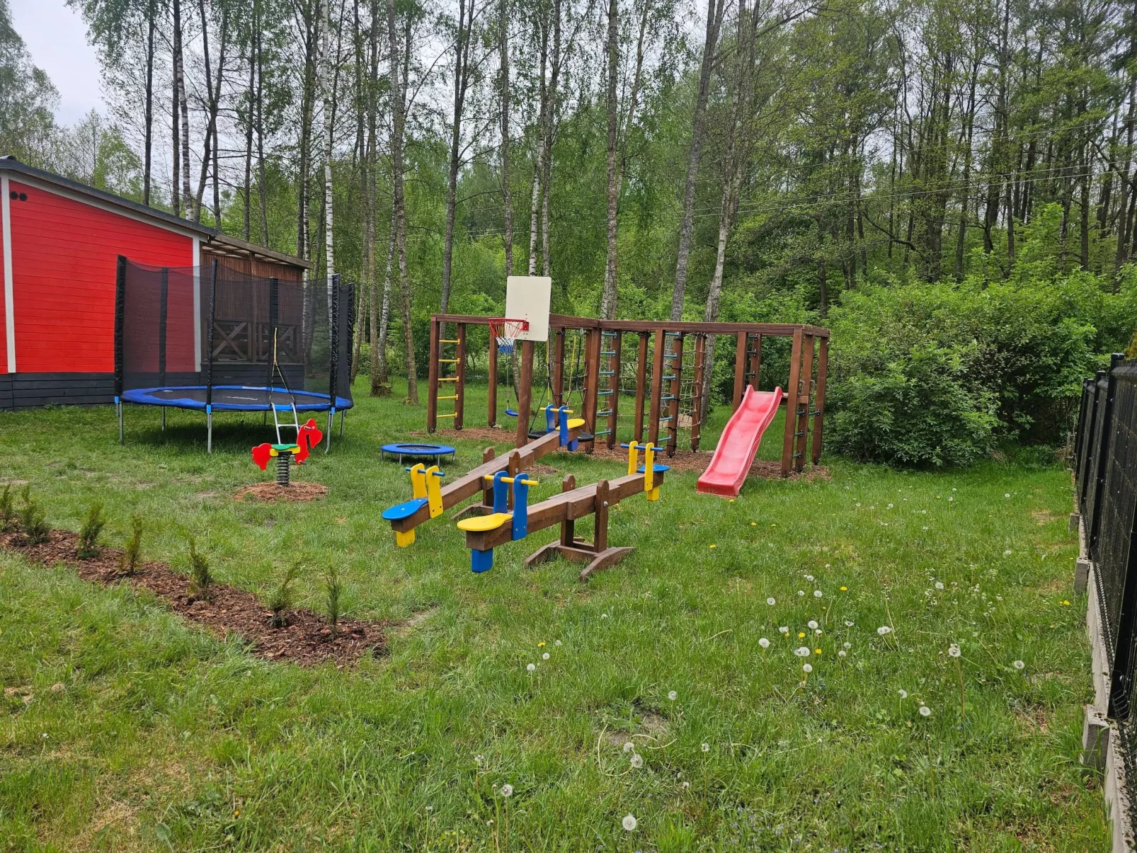 Ganzjährig bewohnbares Ferienhaus - rot-Draußen