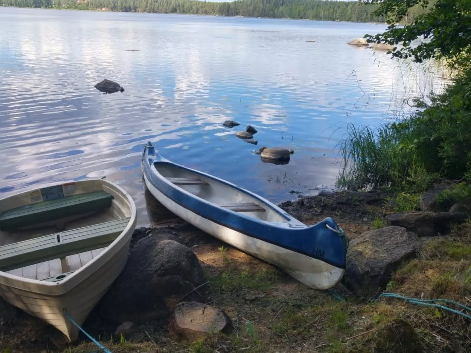 In Målilla Boote Sauna  See-Draußen