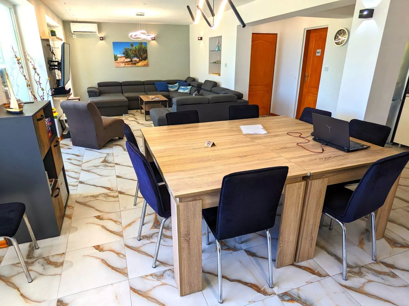 Familienvilla "Dionysus" mit Pool und Meerblick-Drinnen