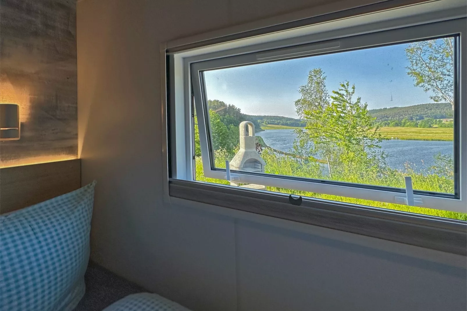 FERIENDORF SEEBLICK - Tiny Chalet am Eixendorfer See-View winter