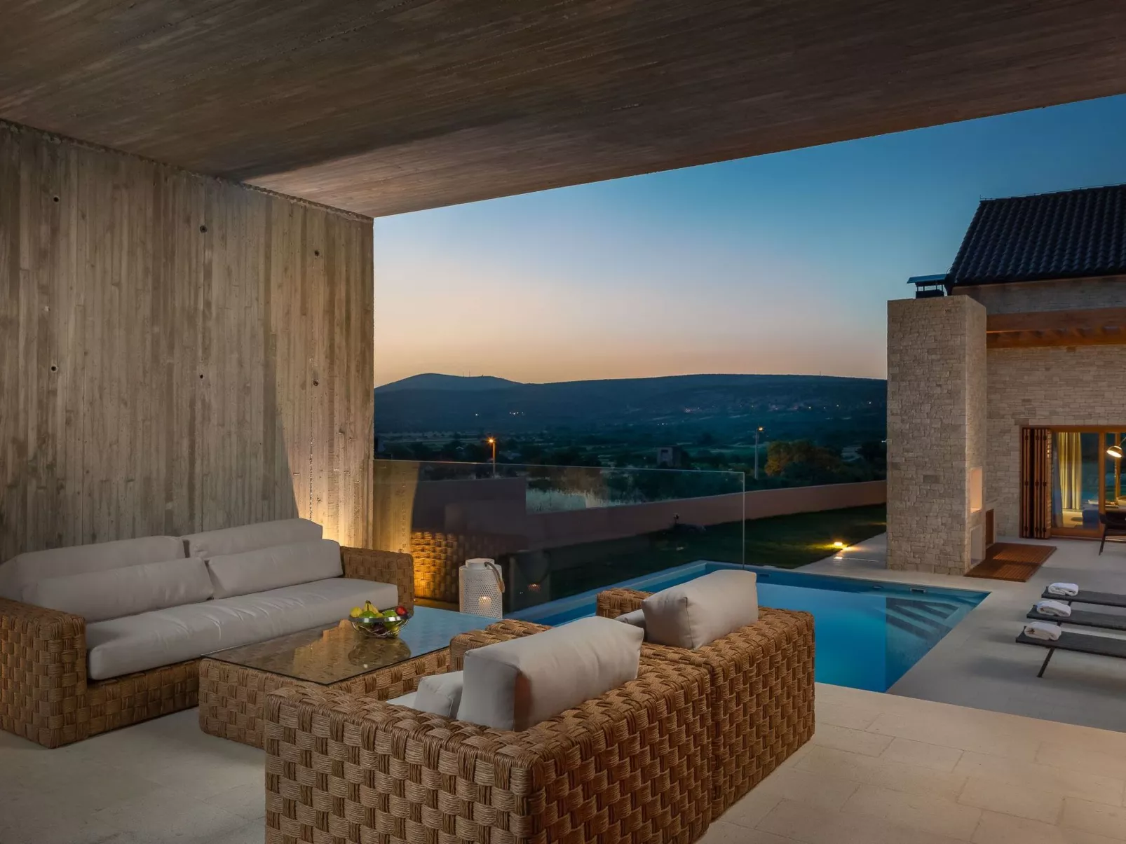 Villa Klang der Stille bei Sibenik-Drinnen