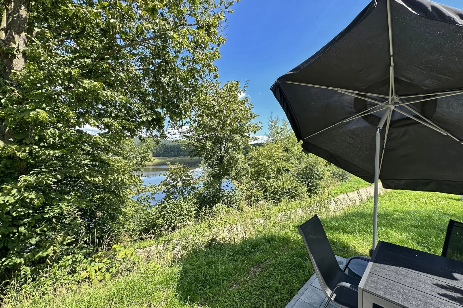 FERIENDORF SEEBLICK - Tiny Chalet am Eixendorfer See-View summer