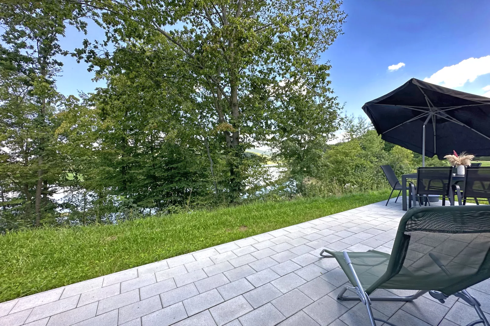 FERIENDORF SEEBLICK - Tiny Chalet am Eixendorfer See-Terrace balcony