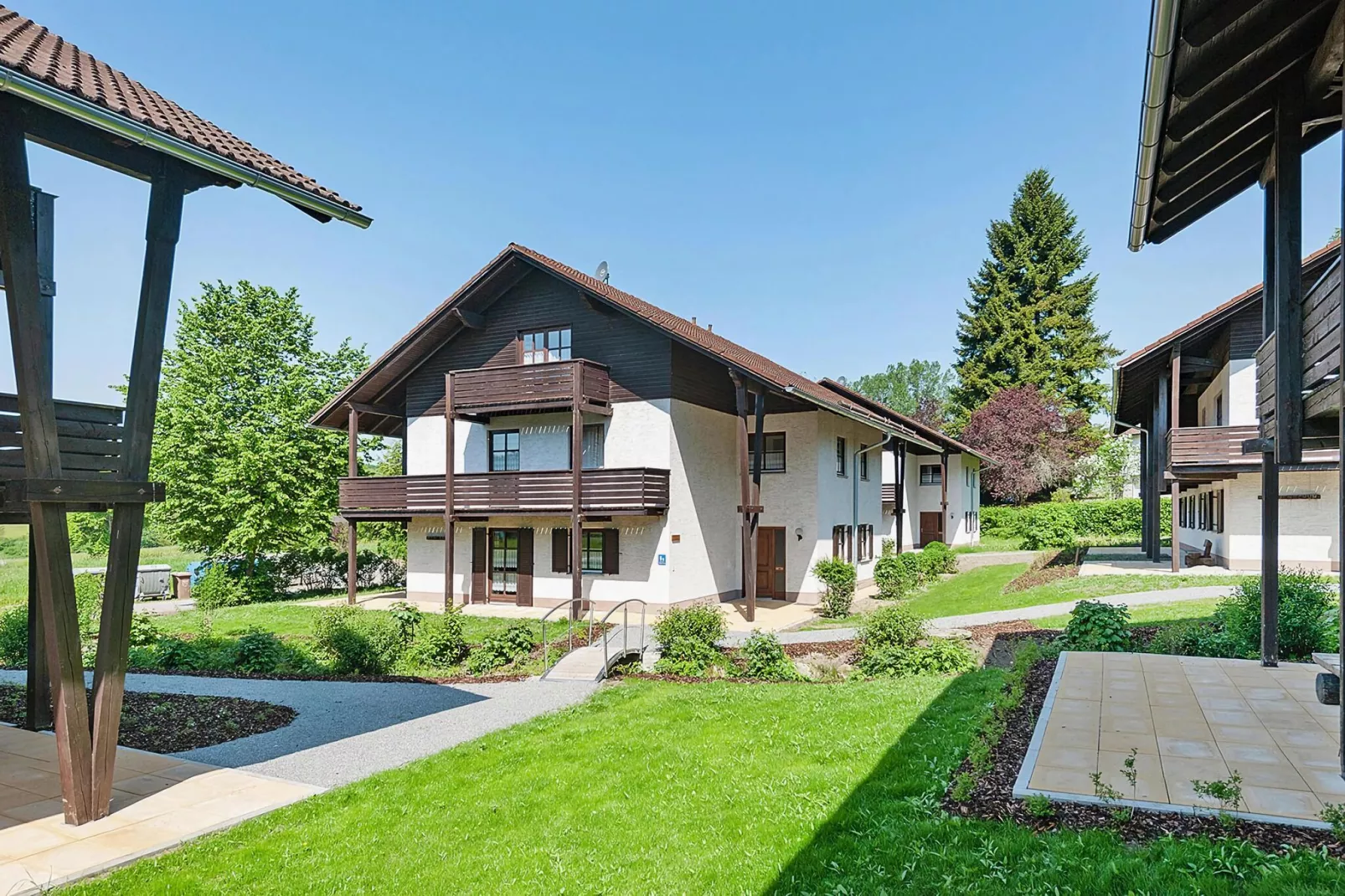 Holiday resort Bäckerwiese Neuschönau-Wohnung OG mit Balkon-Exterior summer