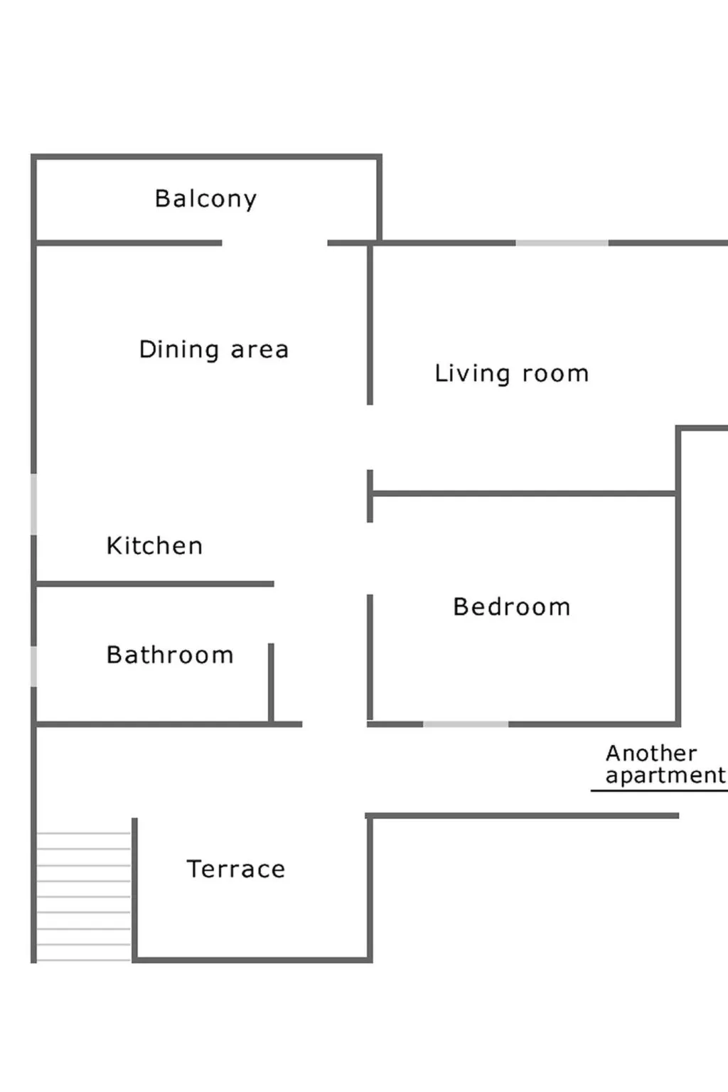 The Blue Line Ferienwohnung mit Balkon-Drinnen