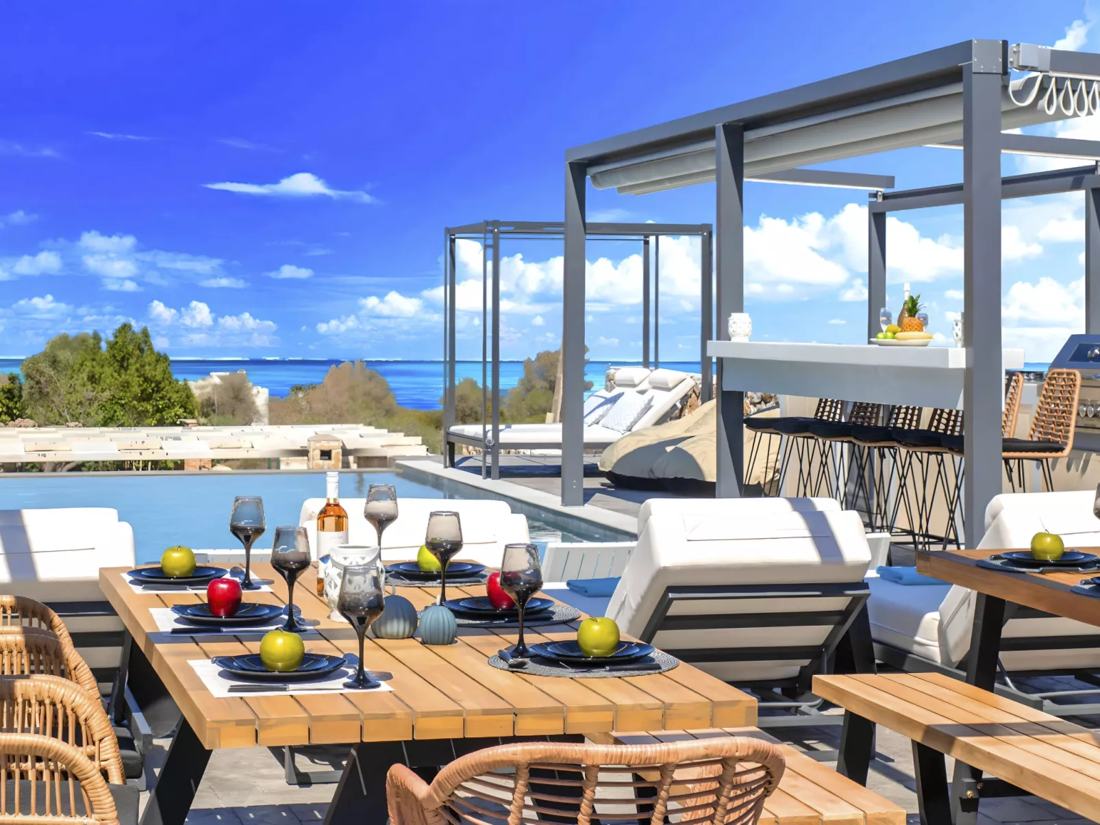 Grey Grand Villa Privater Pool-Drinnen