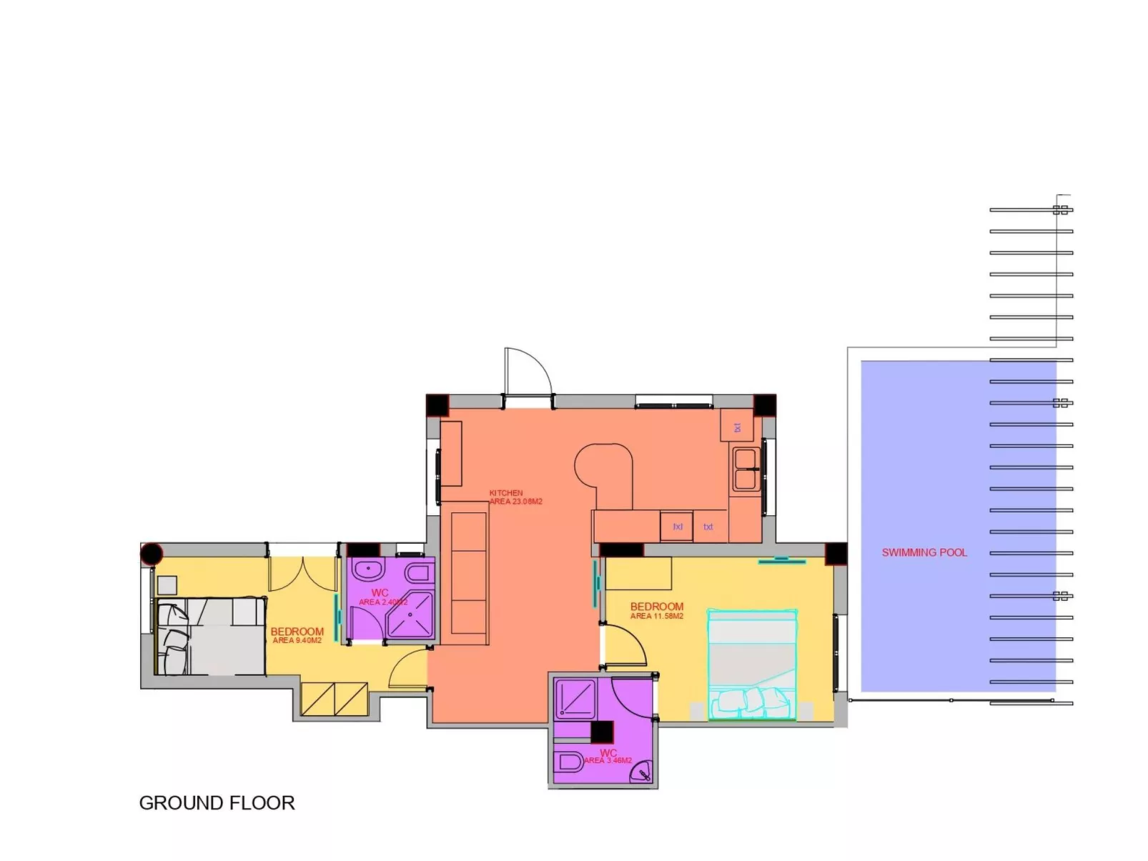 Villa Krevatina mit privatem Pool und großer Veranda-Drinnen