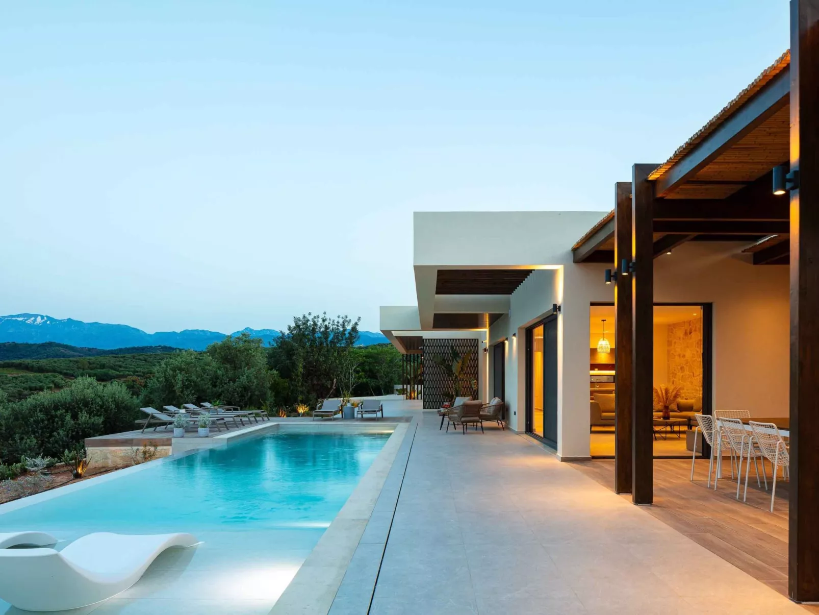 Villa Aglaea - Salzwasser-Pool und atemberaubender Meerblick-Draußen