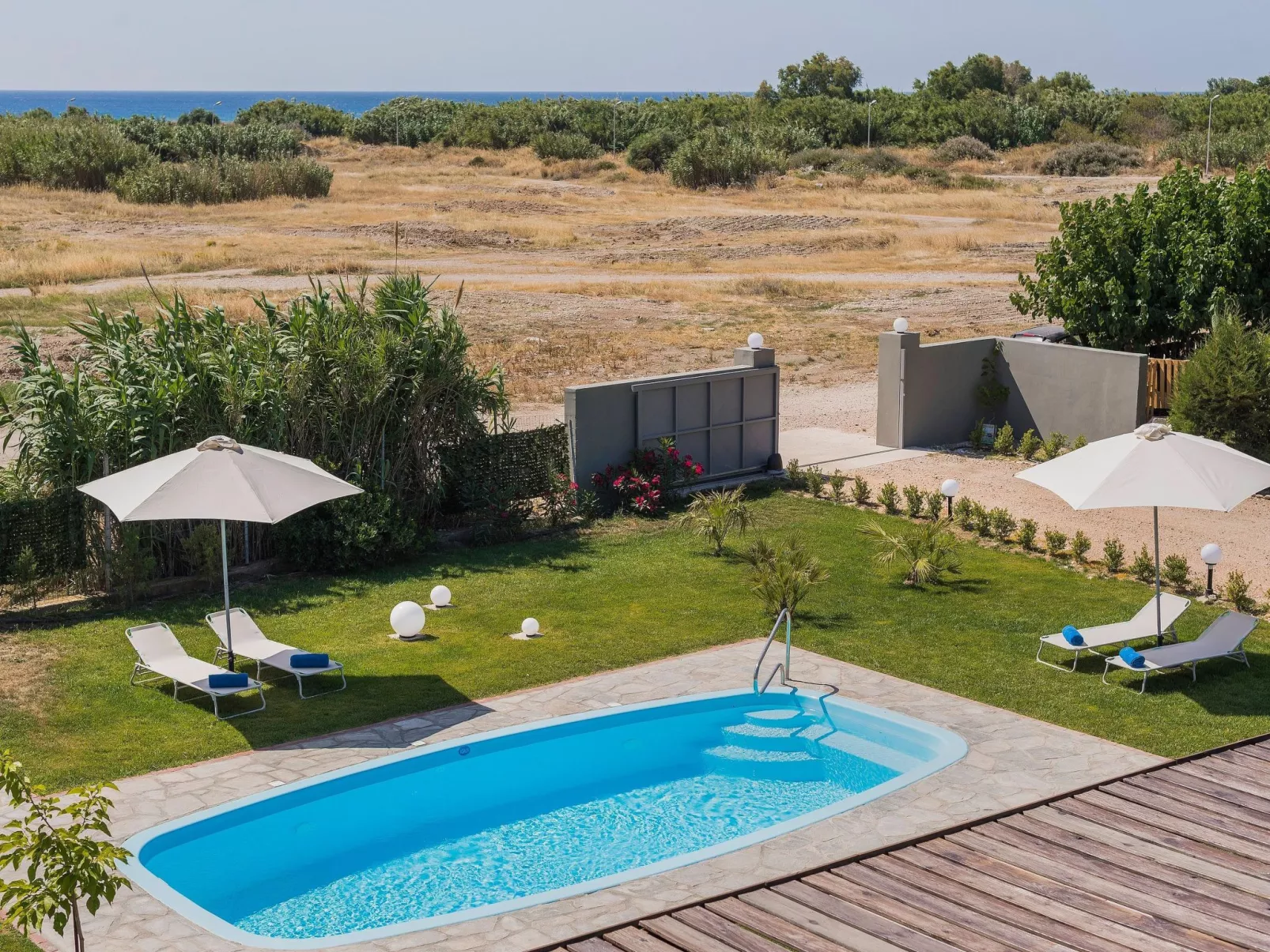 Villa Sofia neben dem Strand von Afandou-Dehors