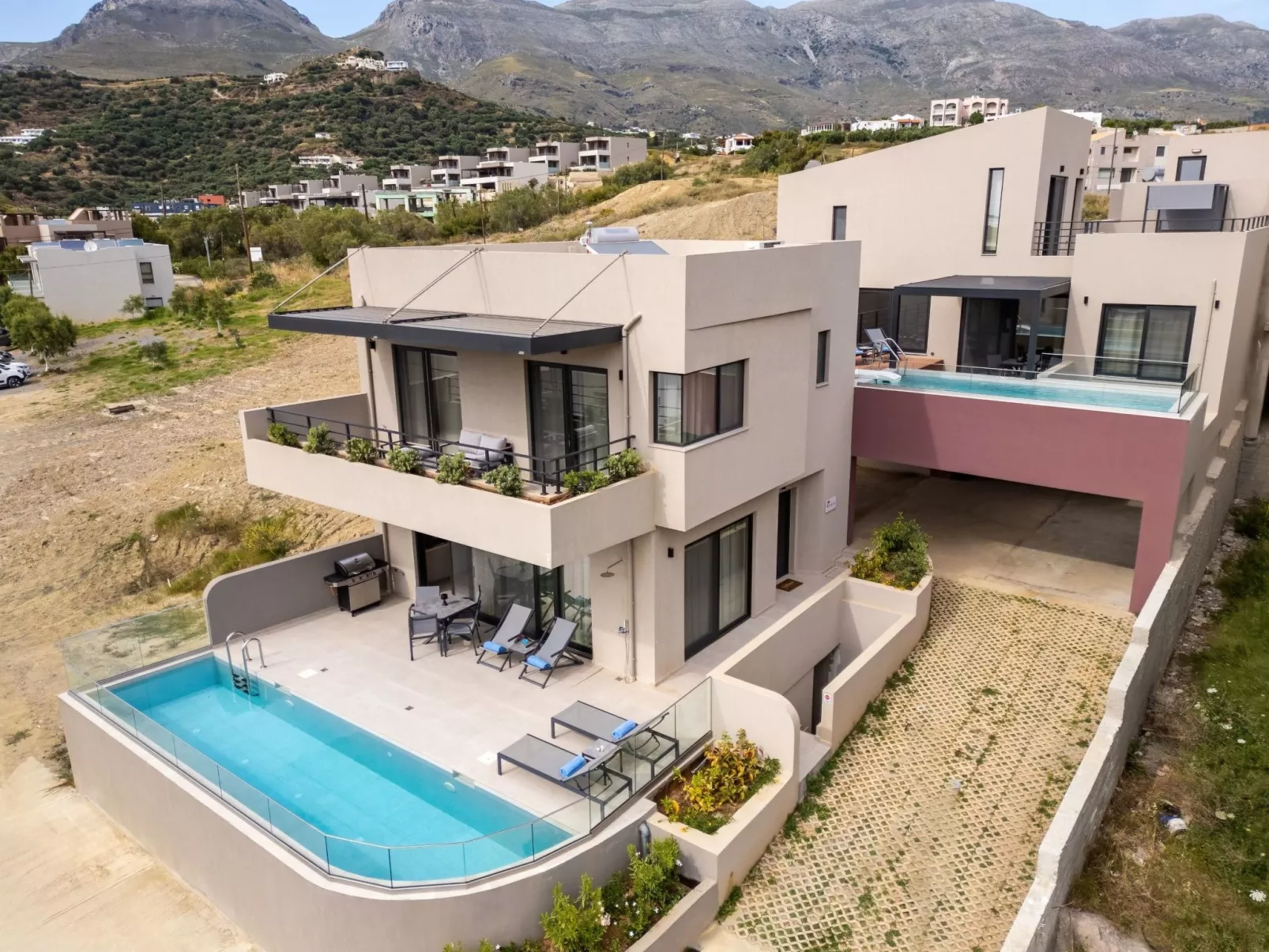 Neue Villa Anemoni mit privatem Pool, 100m zum Strand-Outside